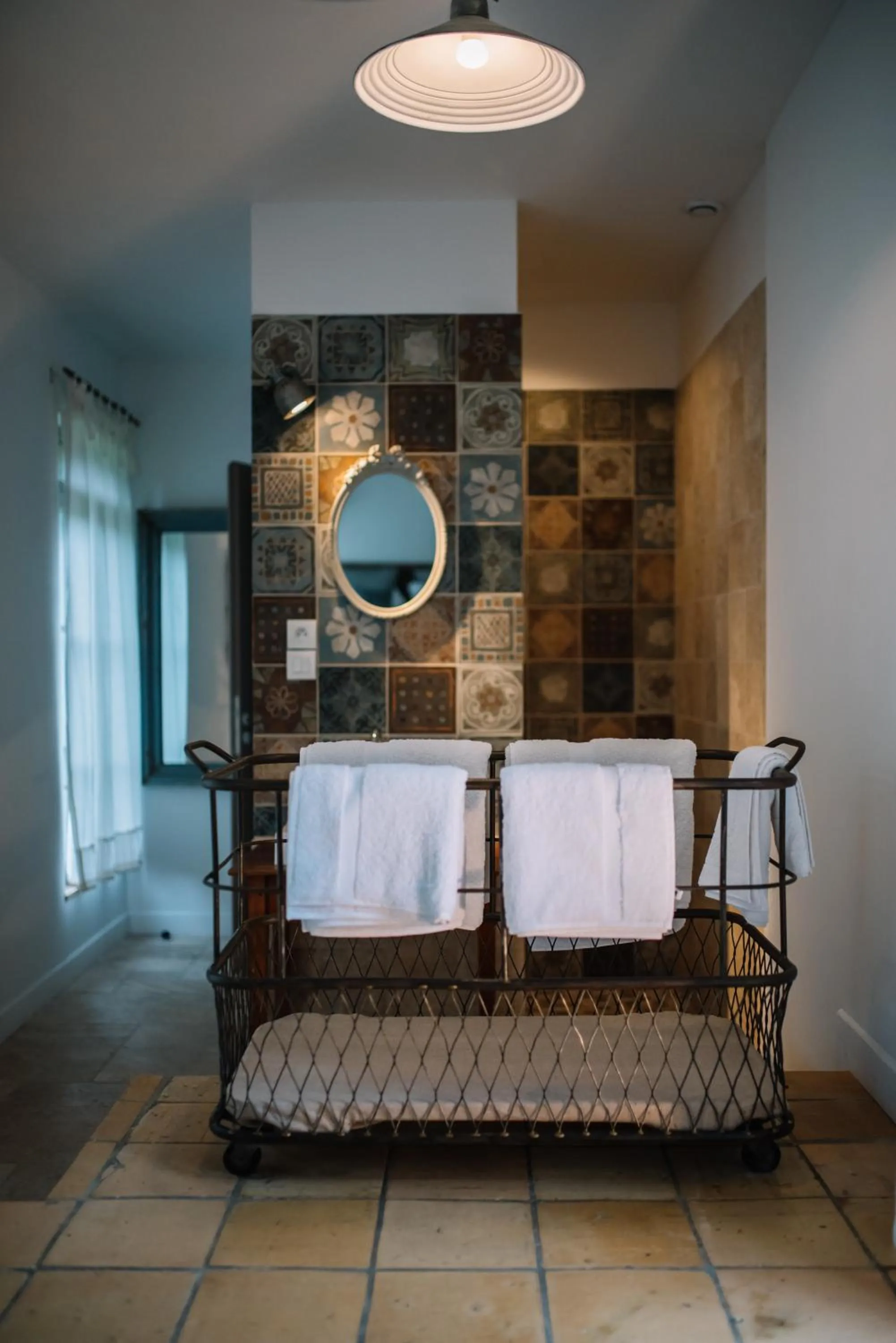 Decorative detail, Bed in Le Pré Doré