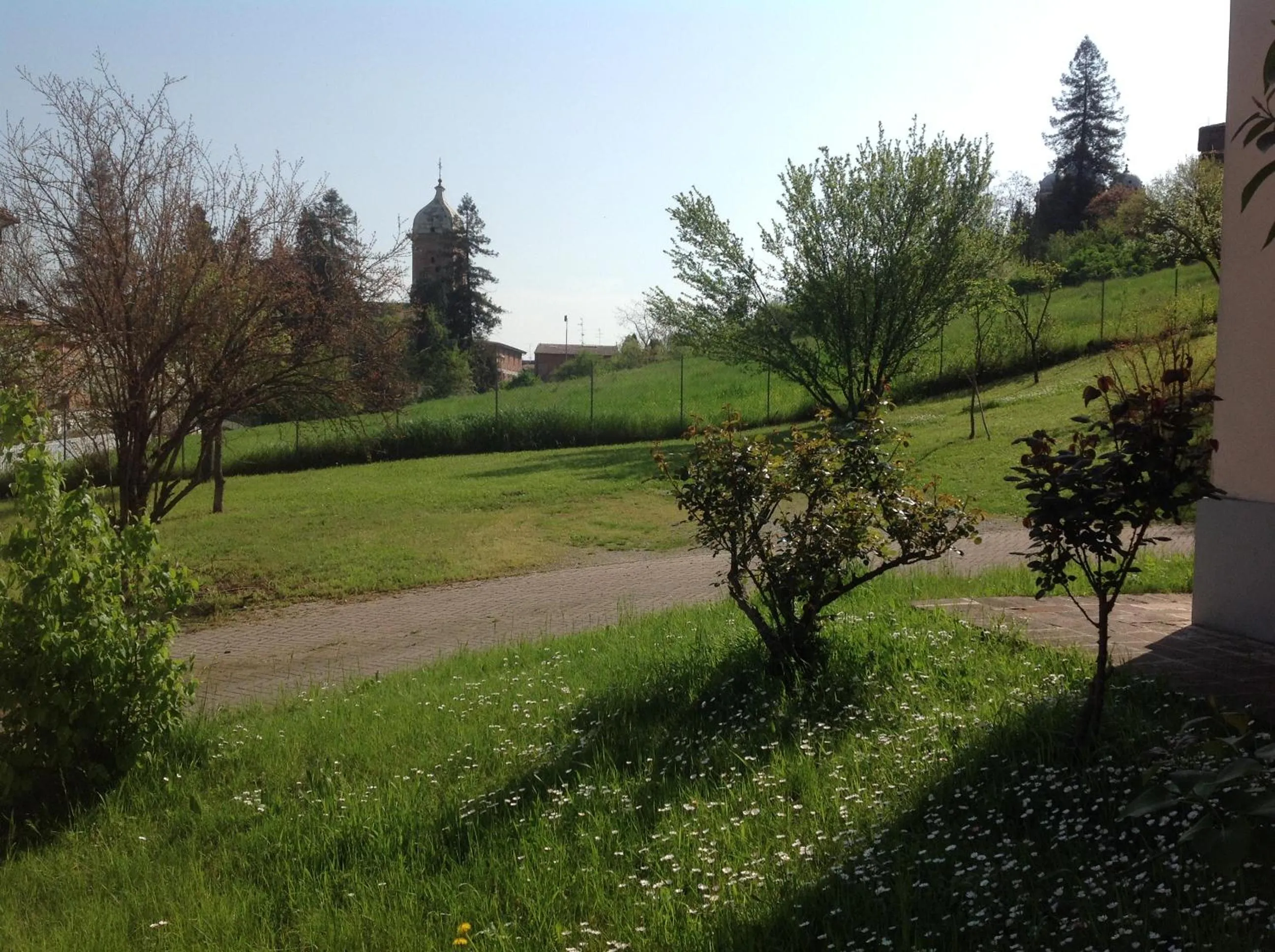 Garden view in B&B Smile