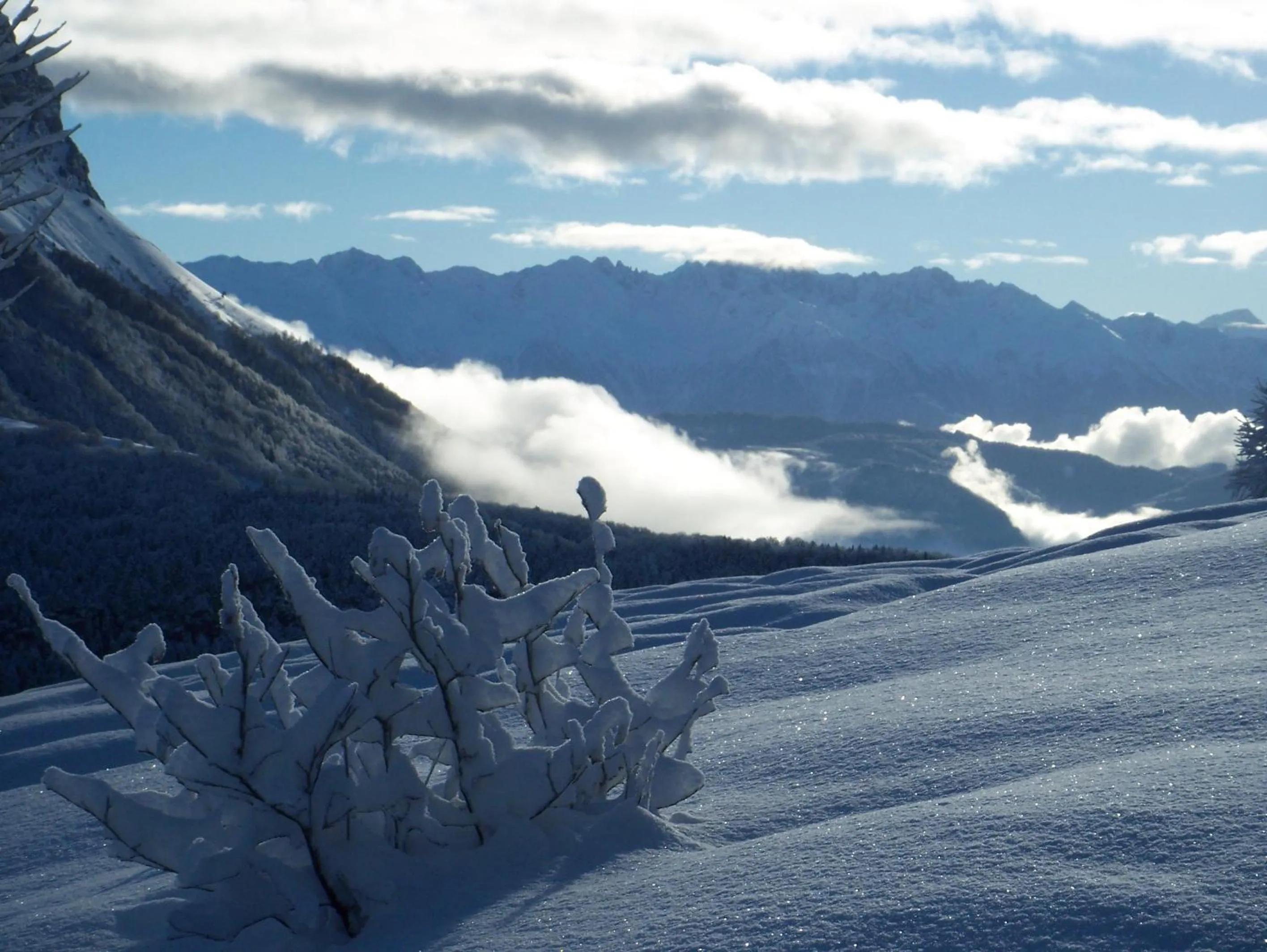 Winter in Le Chalet Du Blanc Spa yoga