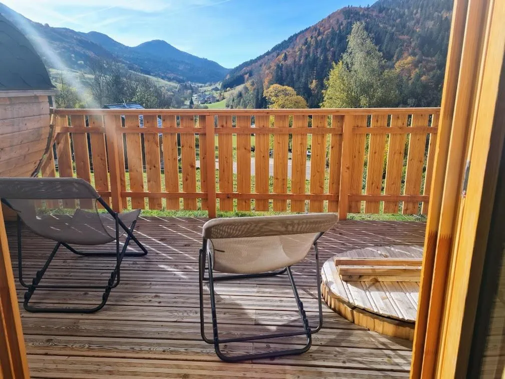 View (from property/room) in Le Chalet Du Blanc Spa yoga