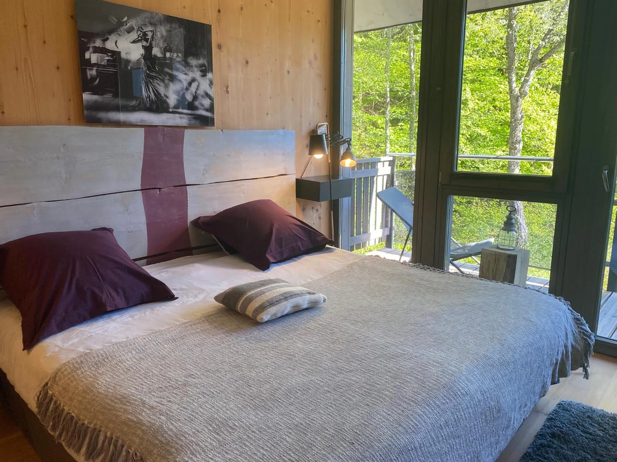 Bedroom in Le Chalet Du Blanc Spa yoga