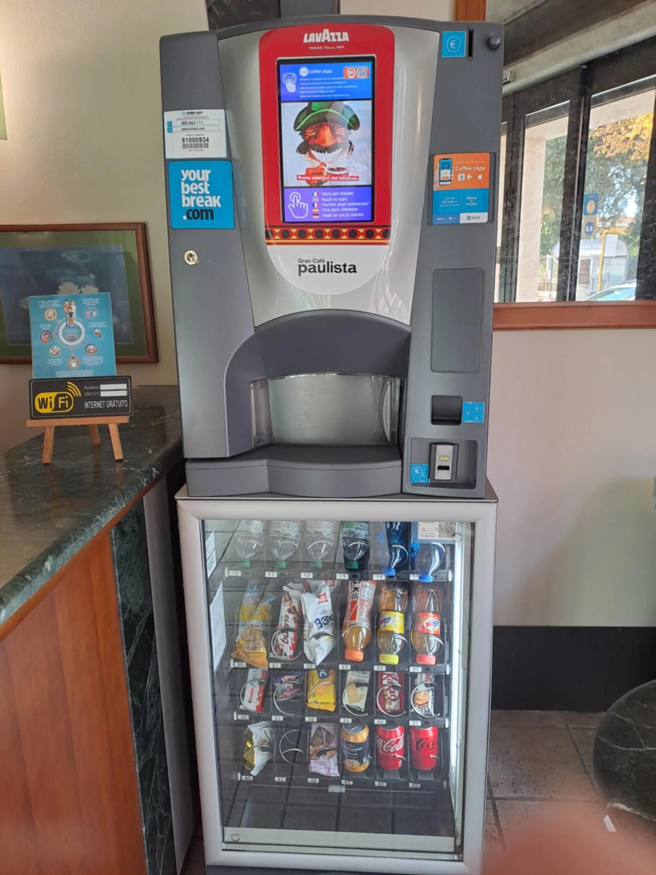 vending machine in Hotel Il Boschetto