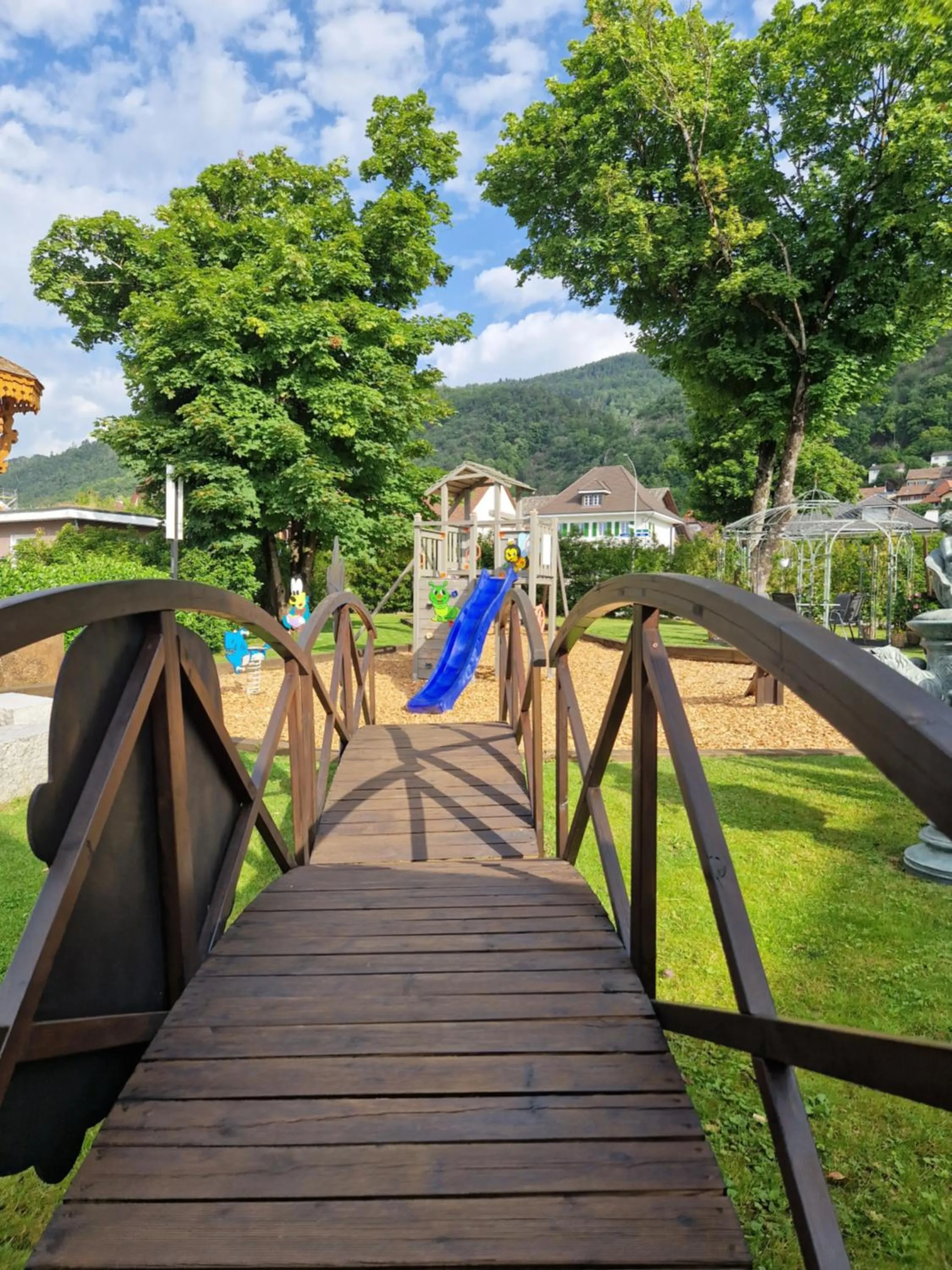 Garden view in Hotel Egerkingen, idealer Zwischenstopp