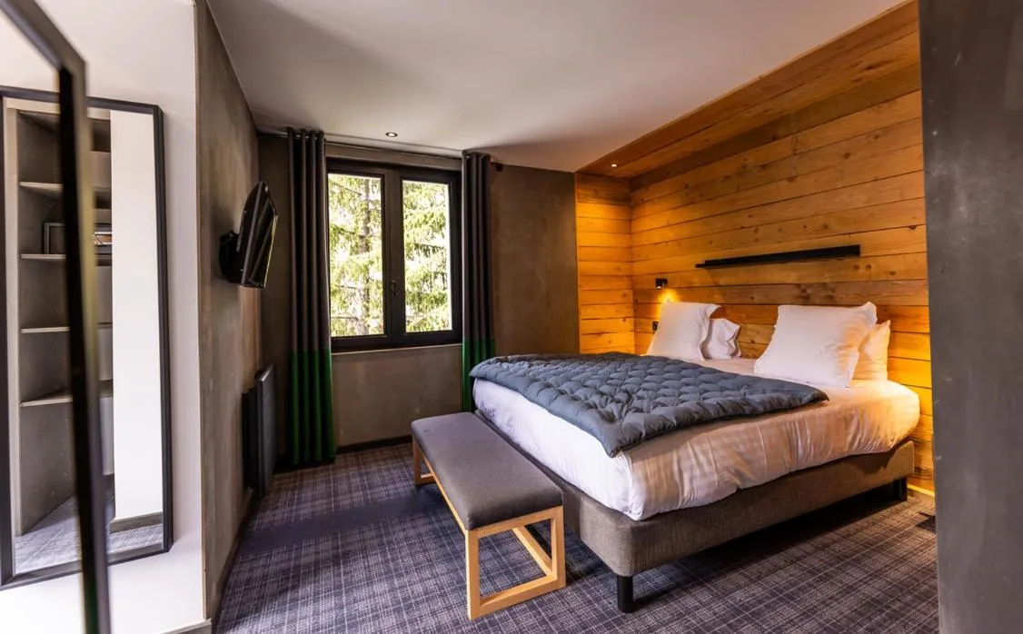 Bed in Hôtel 16 | 150 Montagne & Spa Nuxe