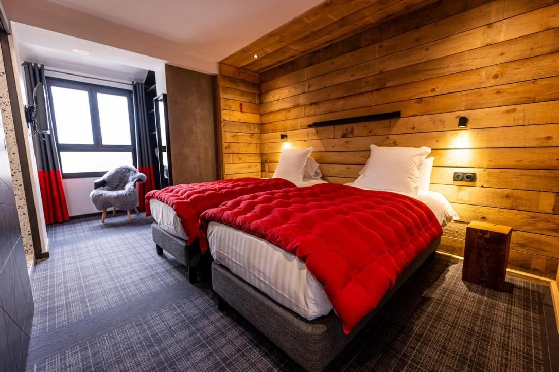 Bed in Hôtel 16 | 150 Montagne & Spa Nuxe