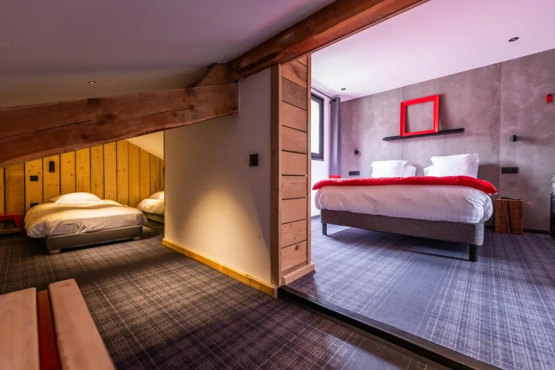Bed in Hôtel 16 | 150 Montagne & Spa Nuxe