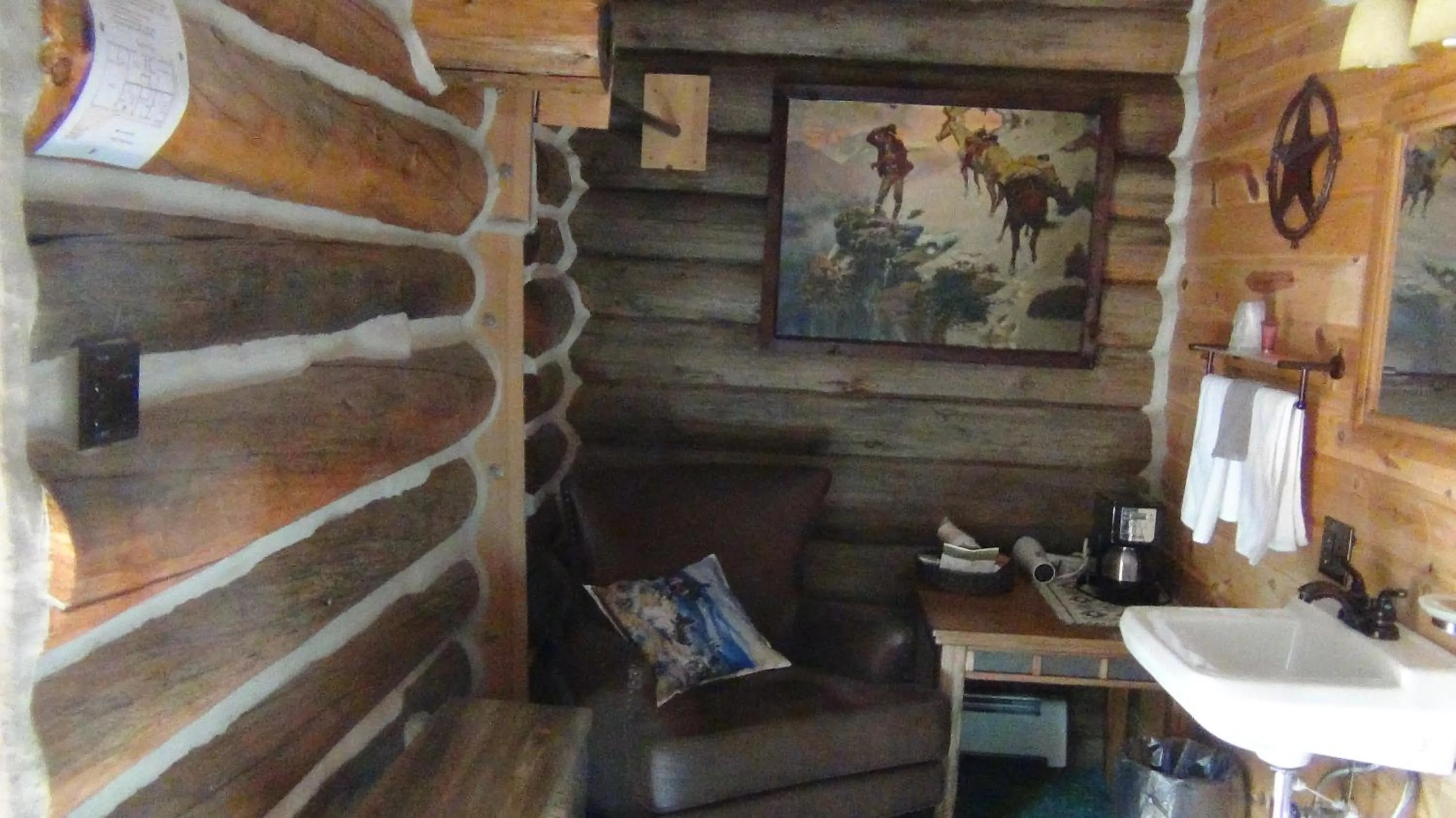 Living room in Judith Mountain Lodge