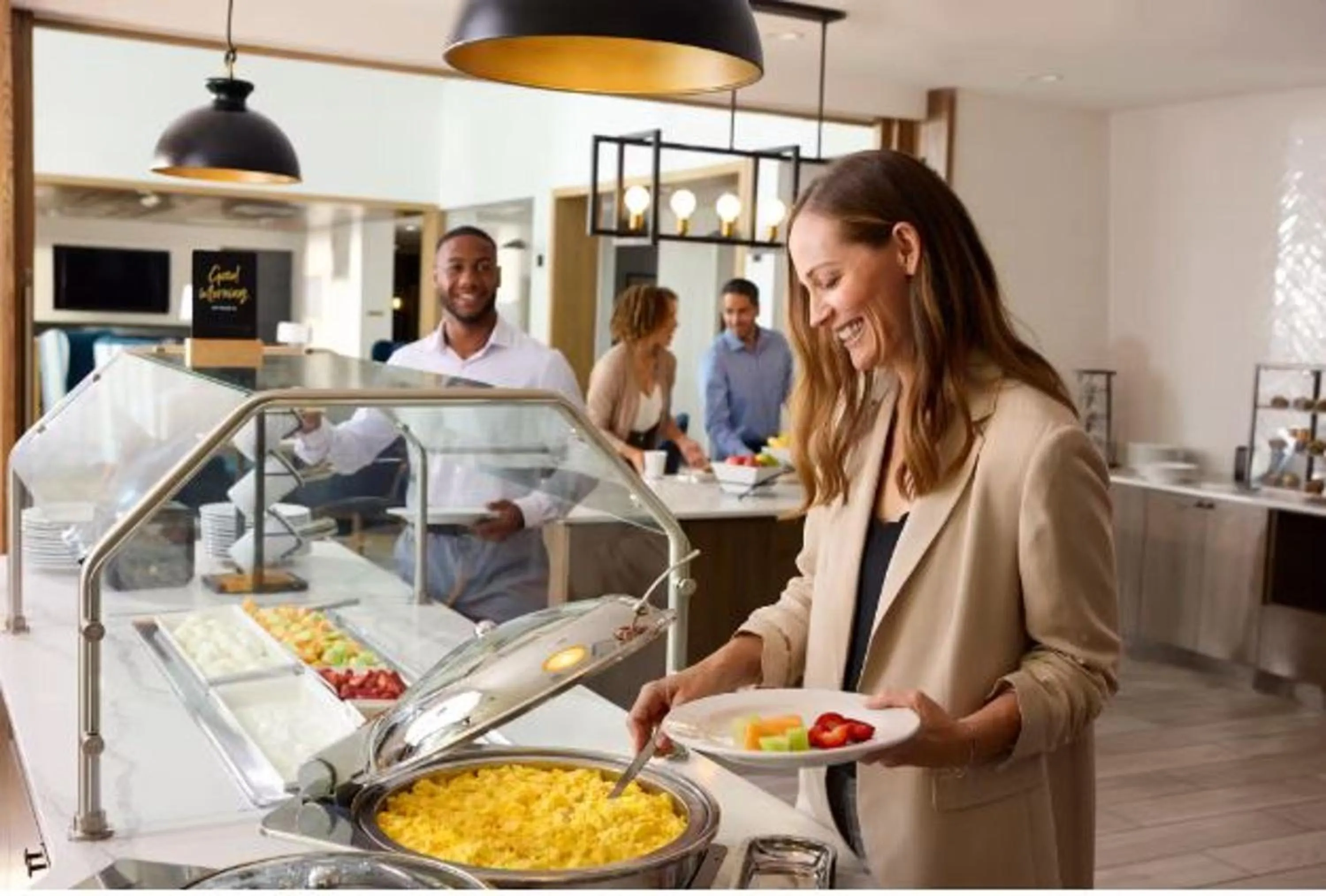 Buffet breakfast in Staybridge Suites Indianapolis-Fishers by IHG