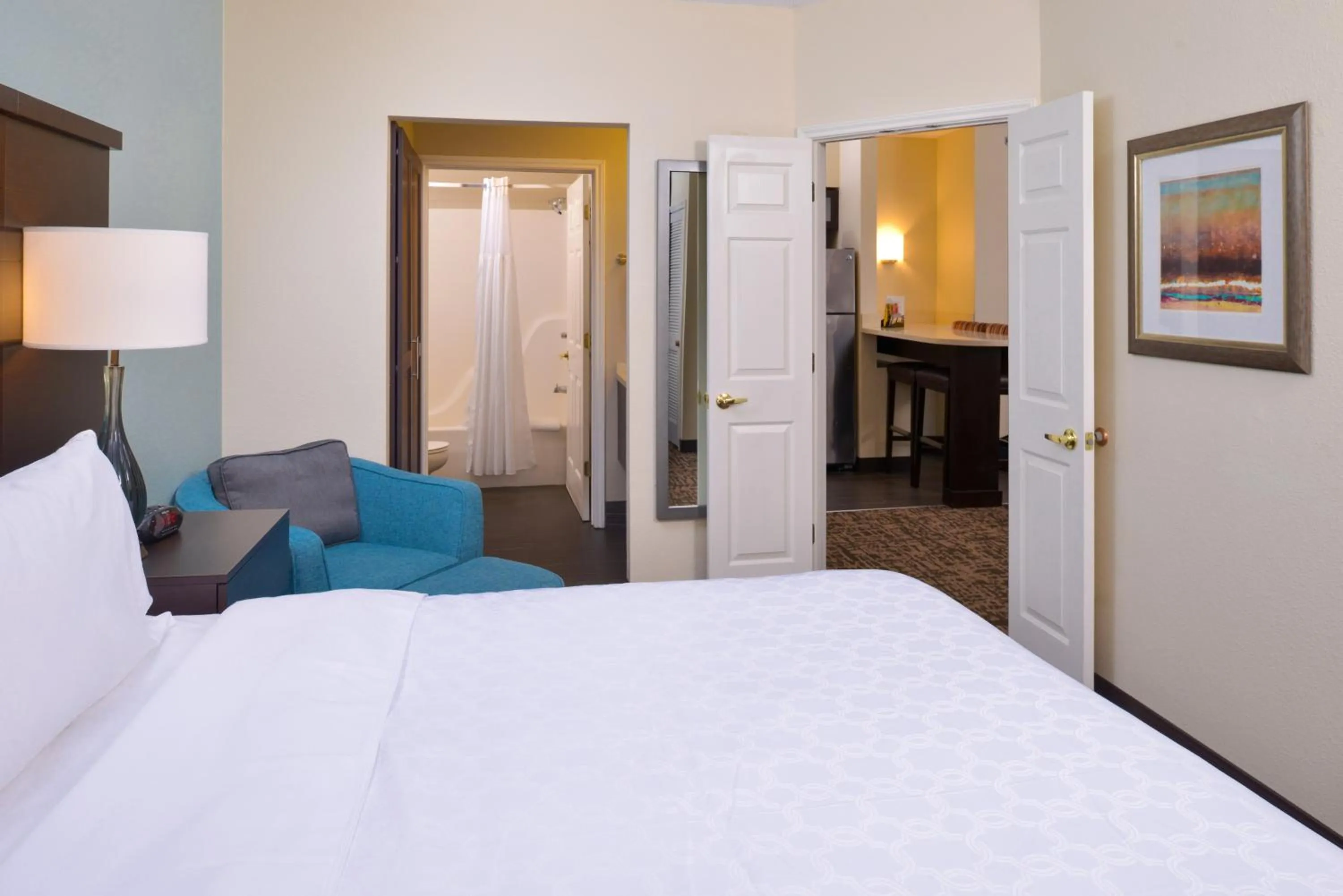 Bed in Staybridge Suites Indianapolis-Fishers by IHG