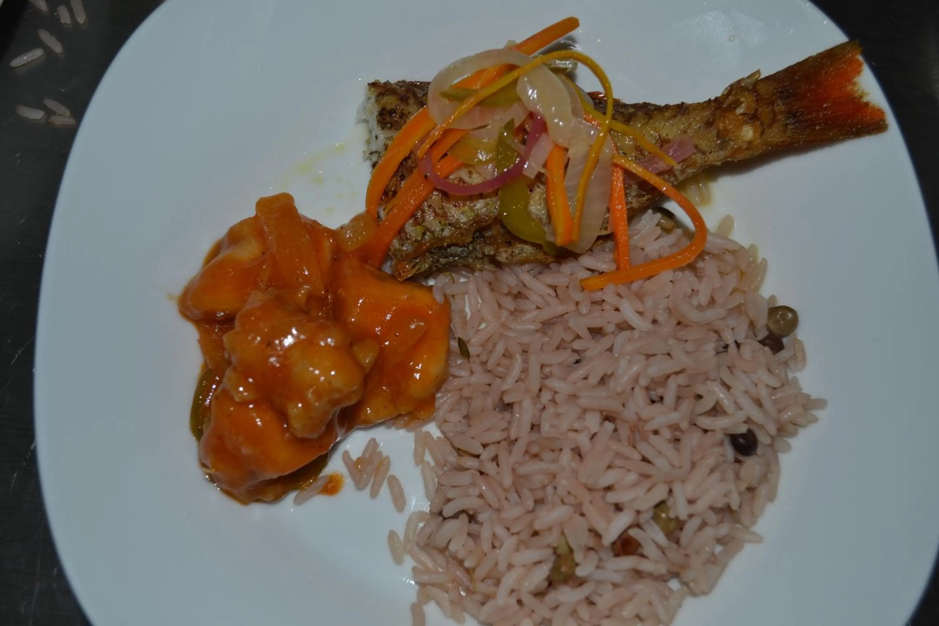 Food close-up in Negril Sky Blue Resorts LTD