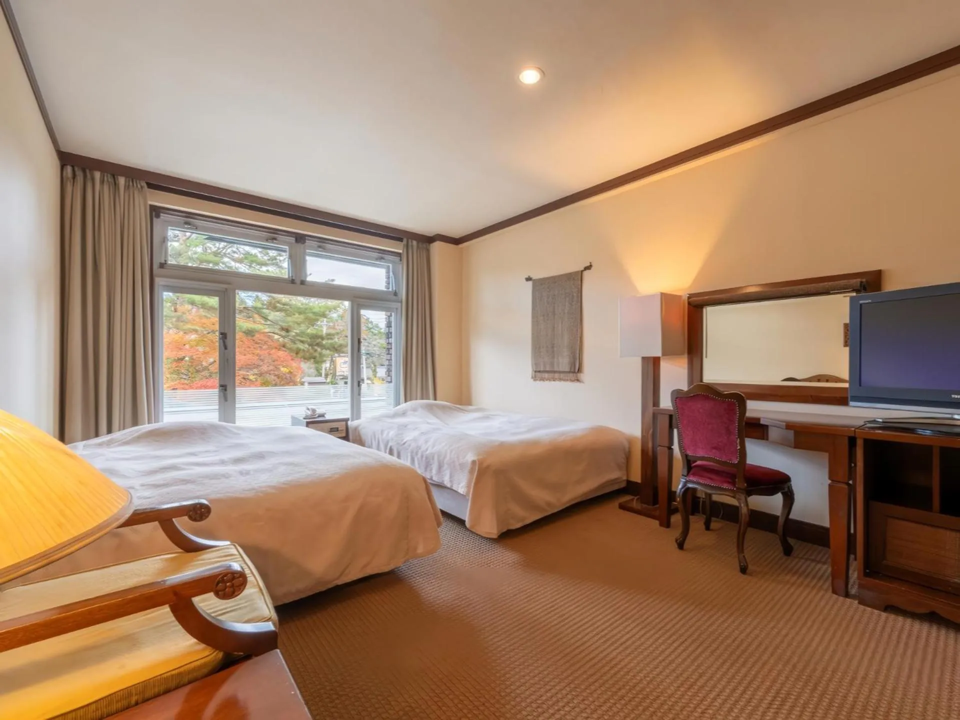 Photo of the whole room, Bed in Wellness Forest Nasu