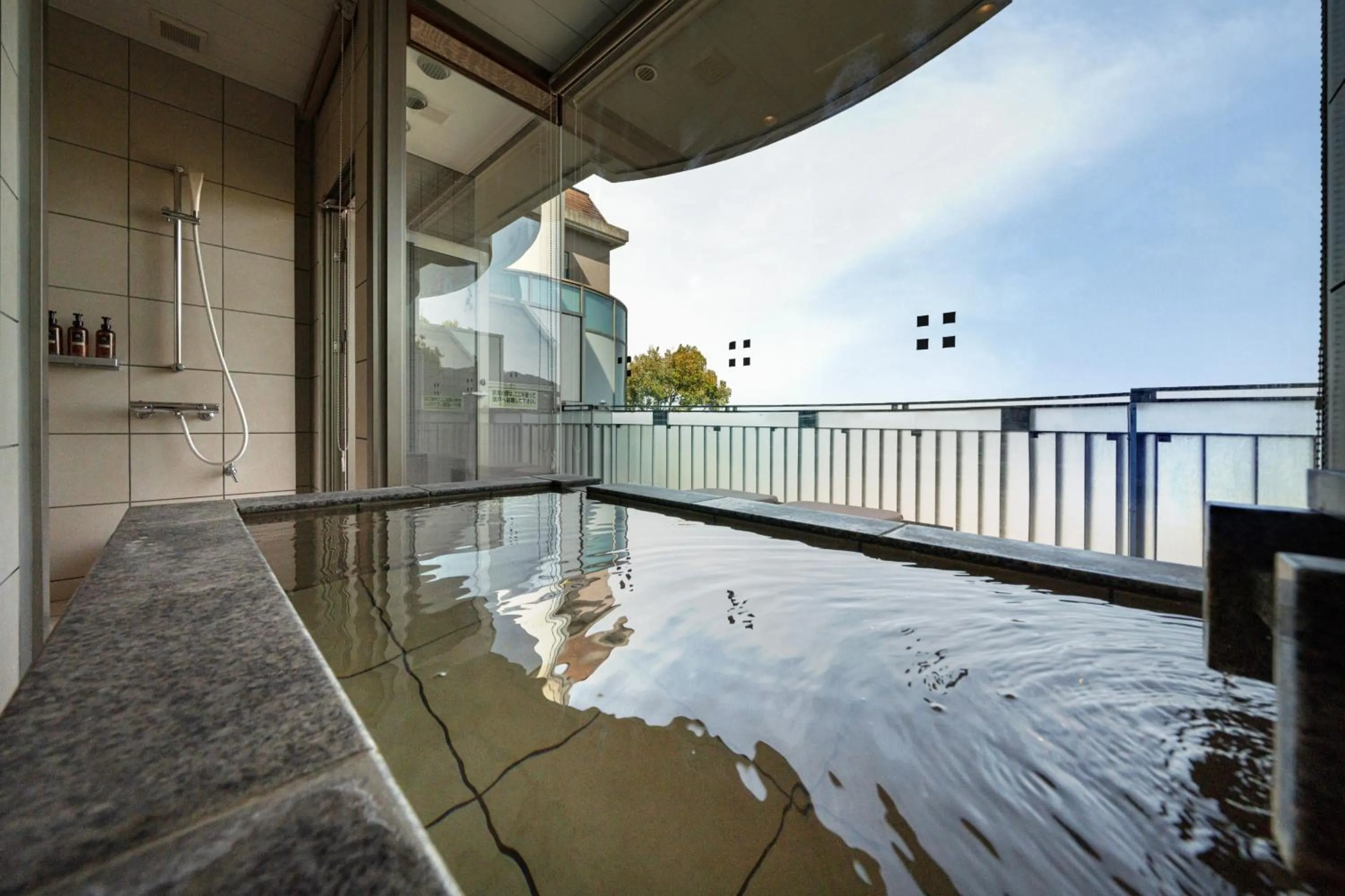 Hot Spring Bath in Auberge Fontaine Bleau Atami