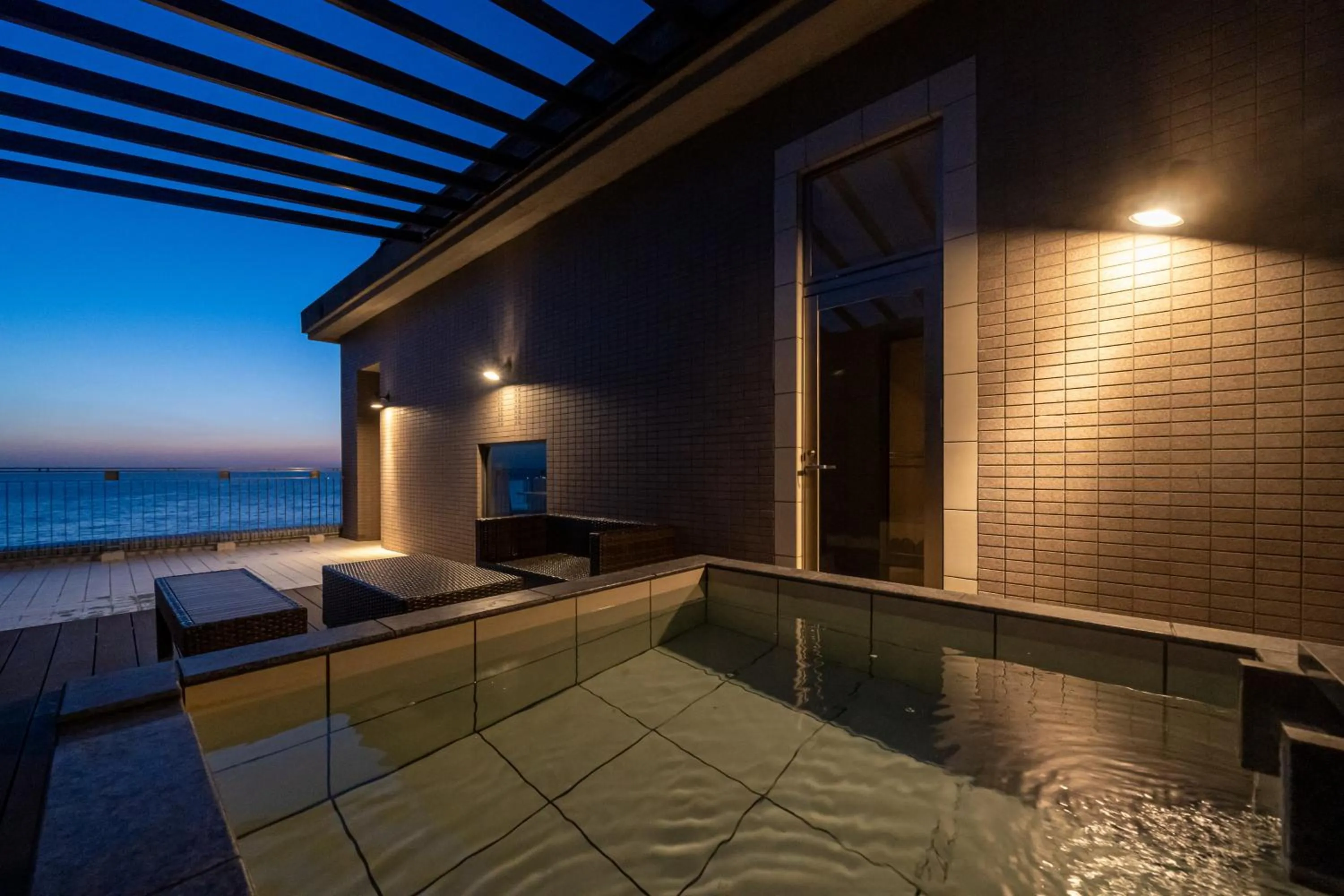 Hot Spring Bath in Auberge Fontaine Bleau Atami