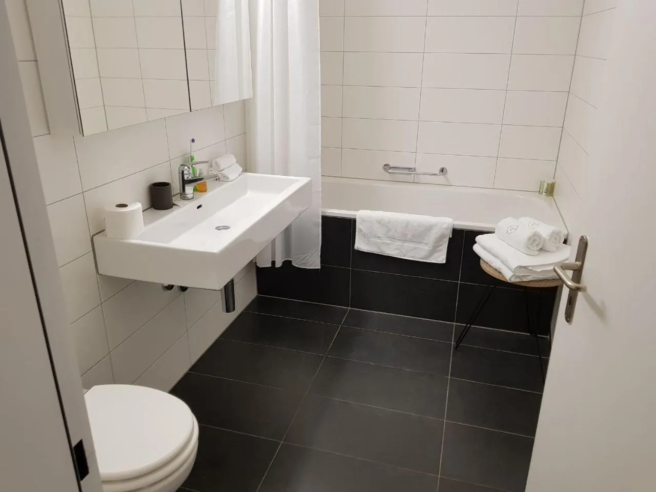 Bathroom in Paradeplatz Apartment by Airhome