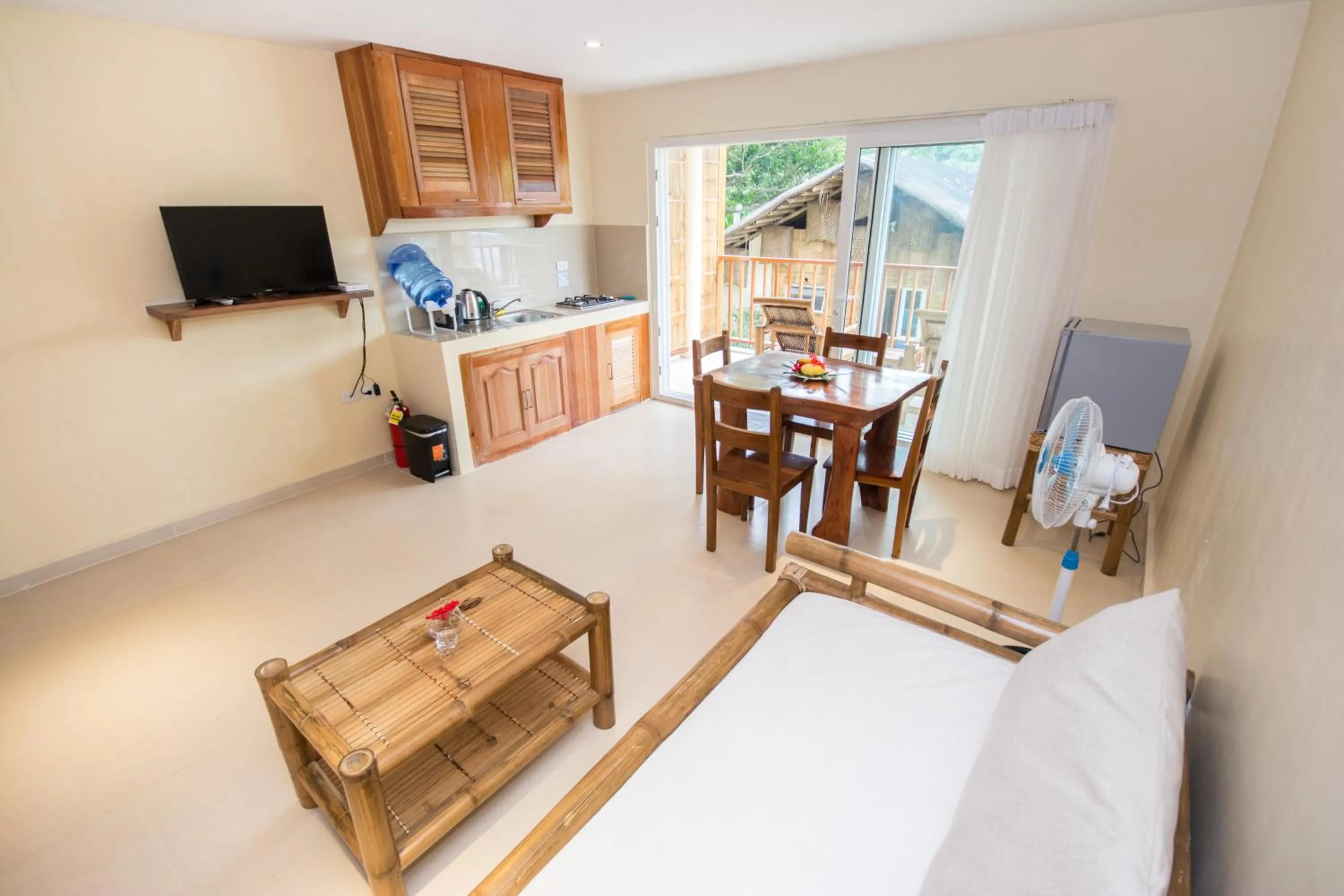 Seating area in Boracay Amor Apartment