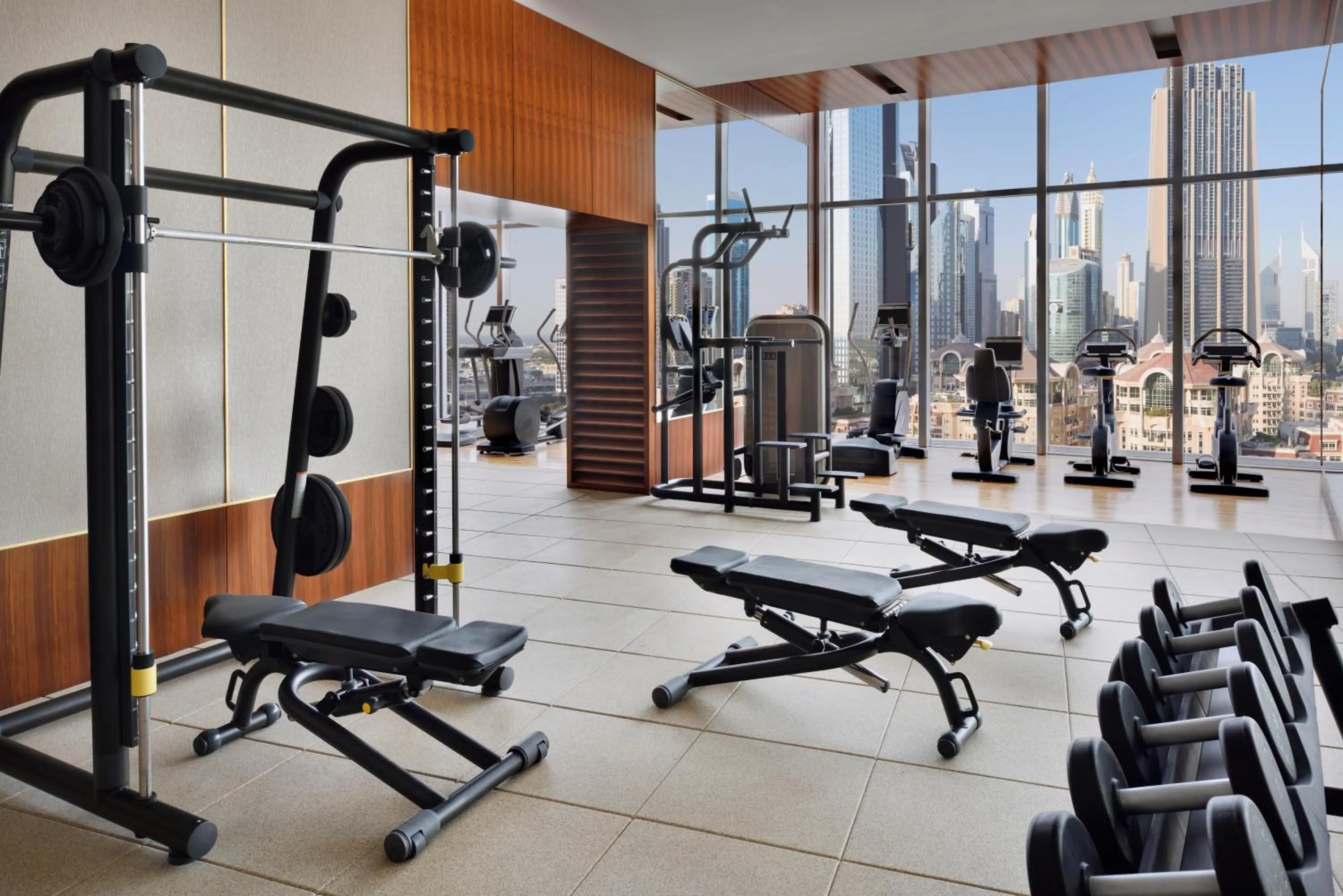 Fitness centre/facilities in Kempinski The Boulevard Dubai
