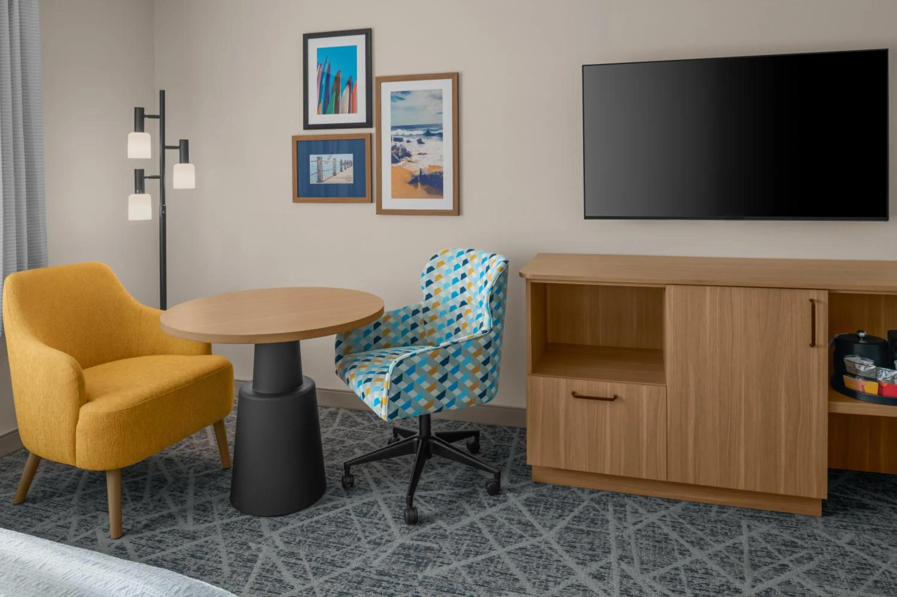 Seating area in Hampton Inn by Hilton Costa Mesa Newport Beach