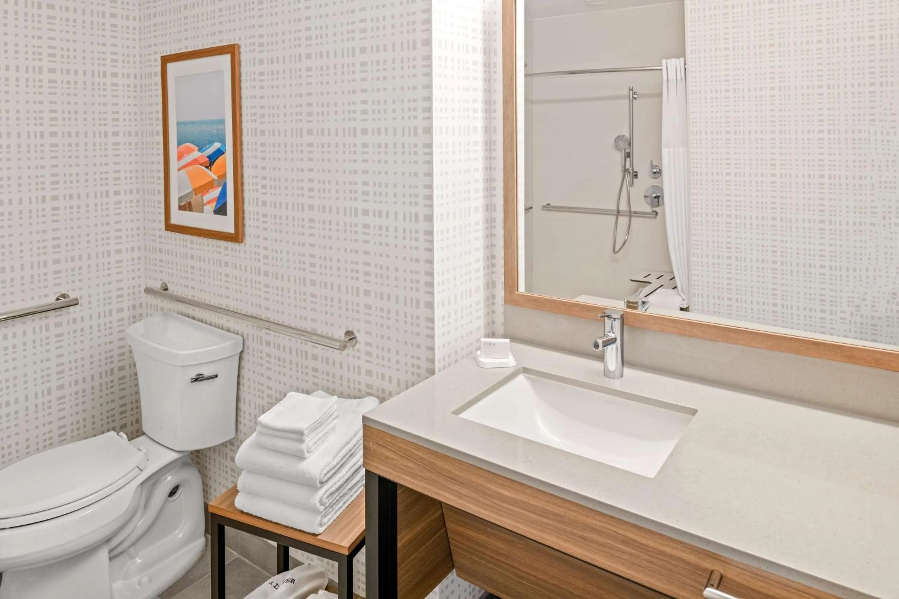 Bathroom in Hampton Inn by Hilton Costa Mesa Newport Beach