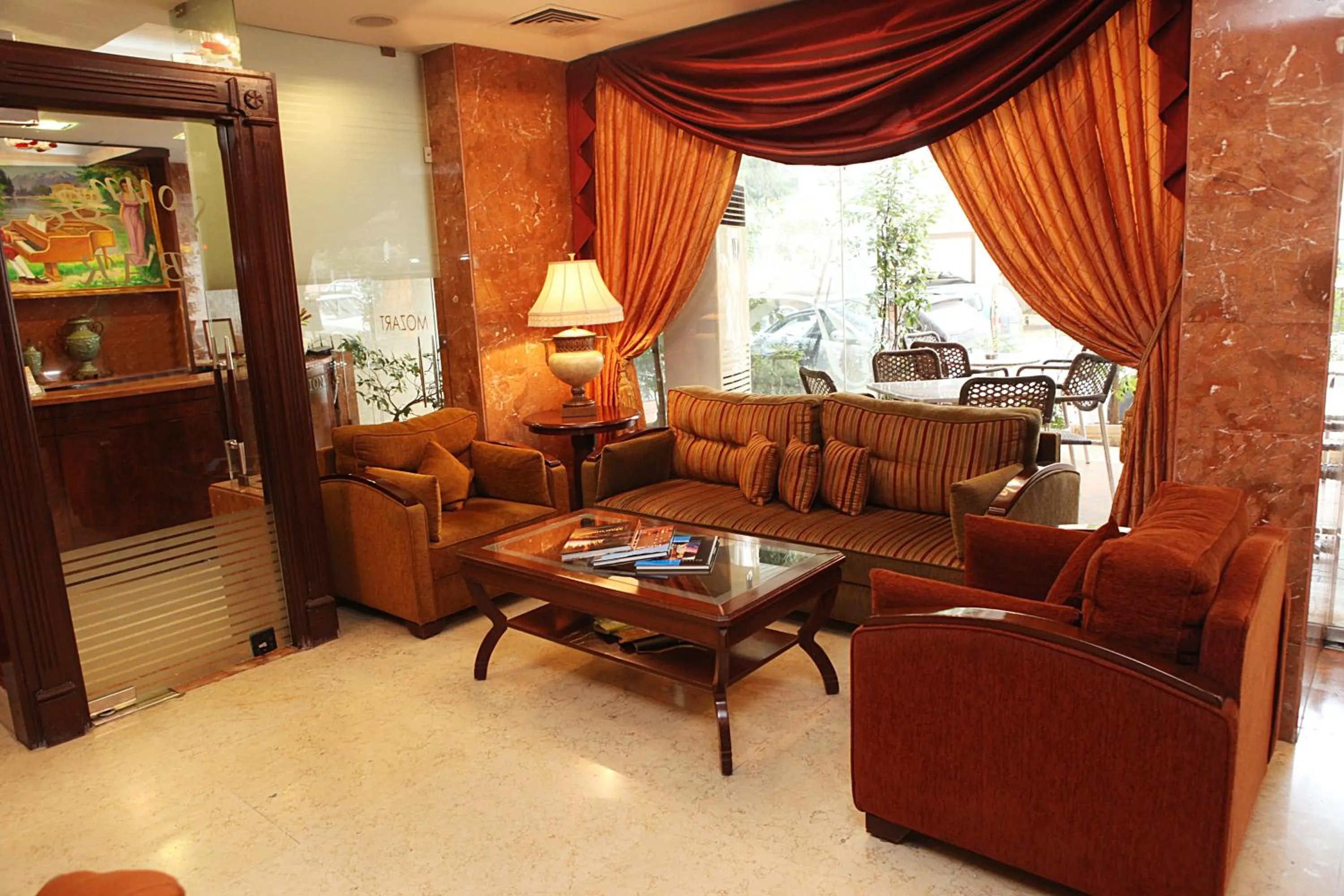 Lobby or reception in Mozart Hotel
