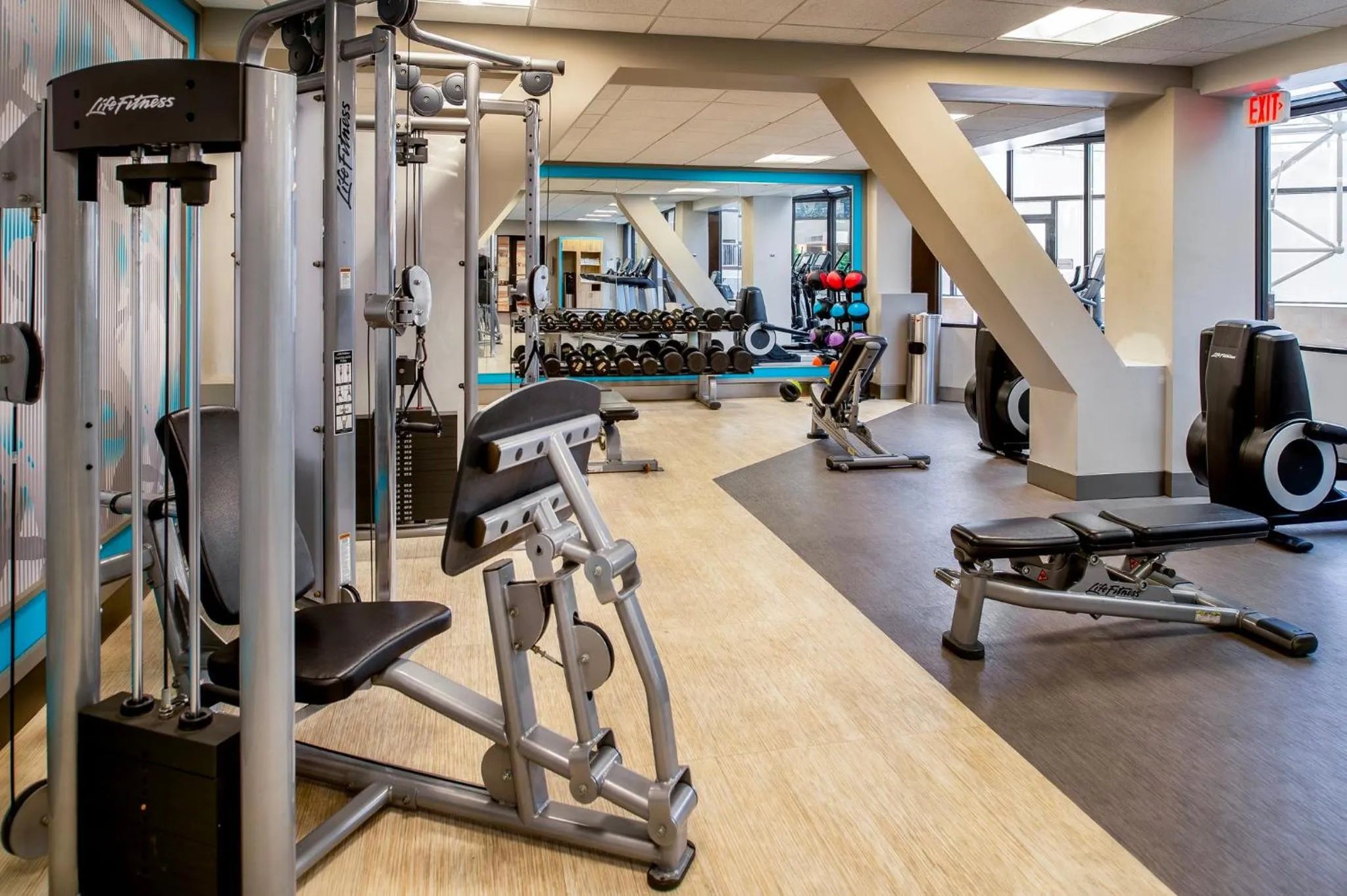 Fitness centre/facilities in Crowne Plaza Hotel St. Louis Airport by IHG