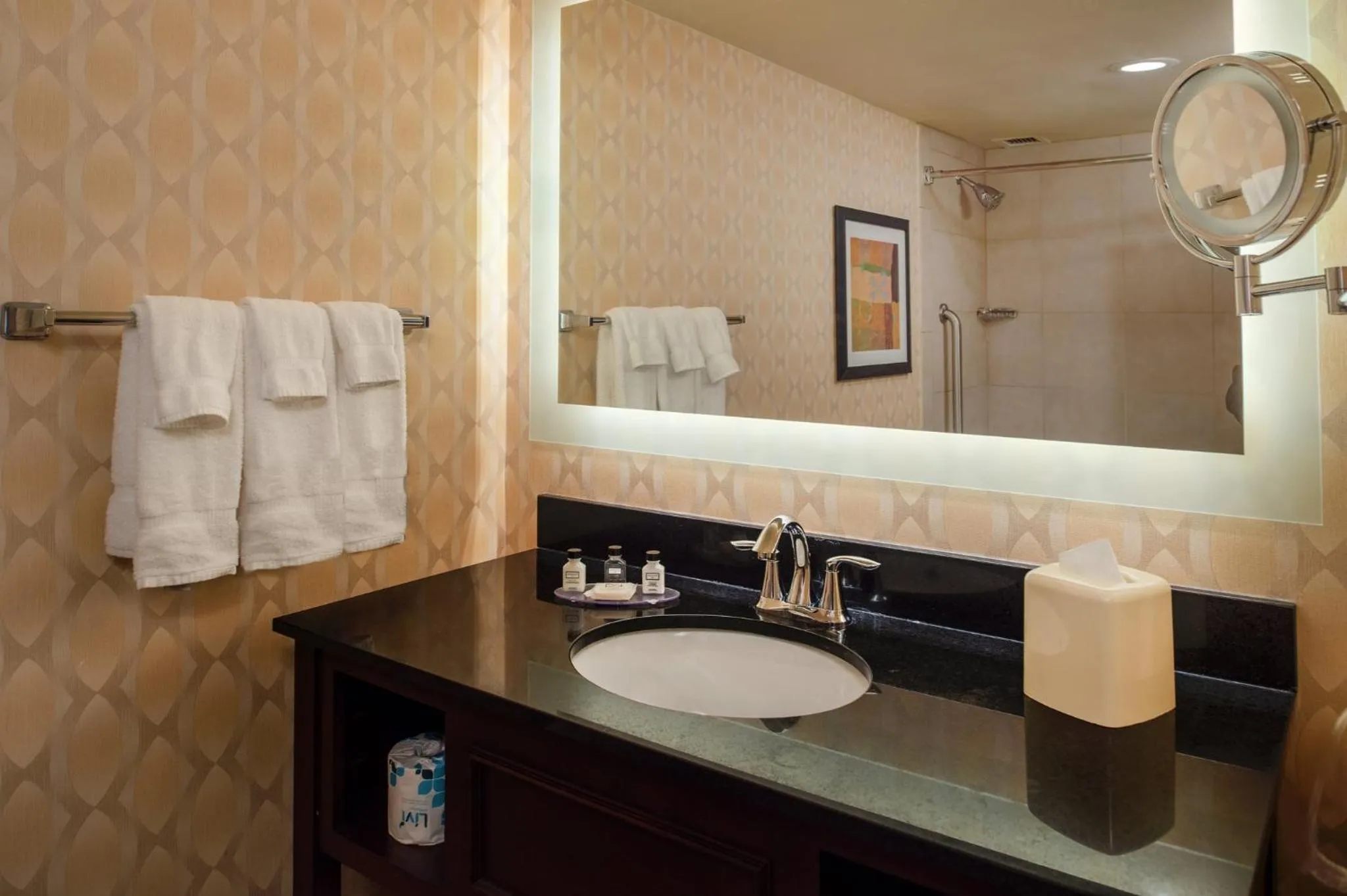 Bathroom in Crowne Plaza Hotel St. Louis Airport by IHG