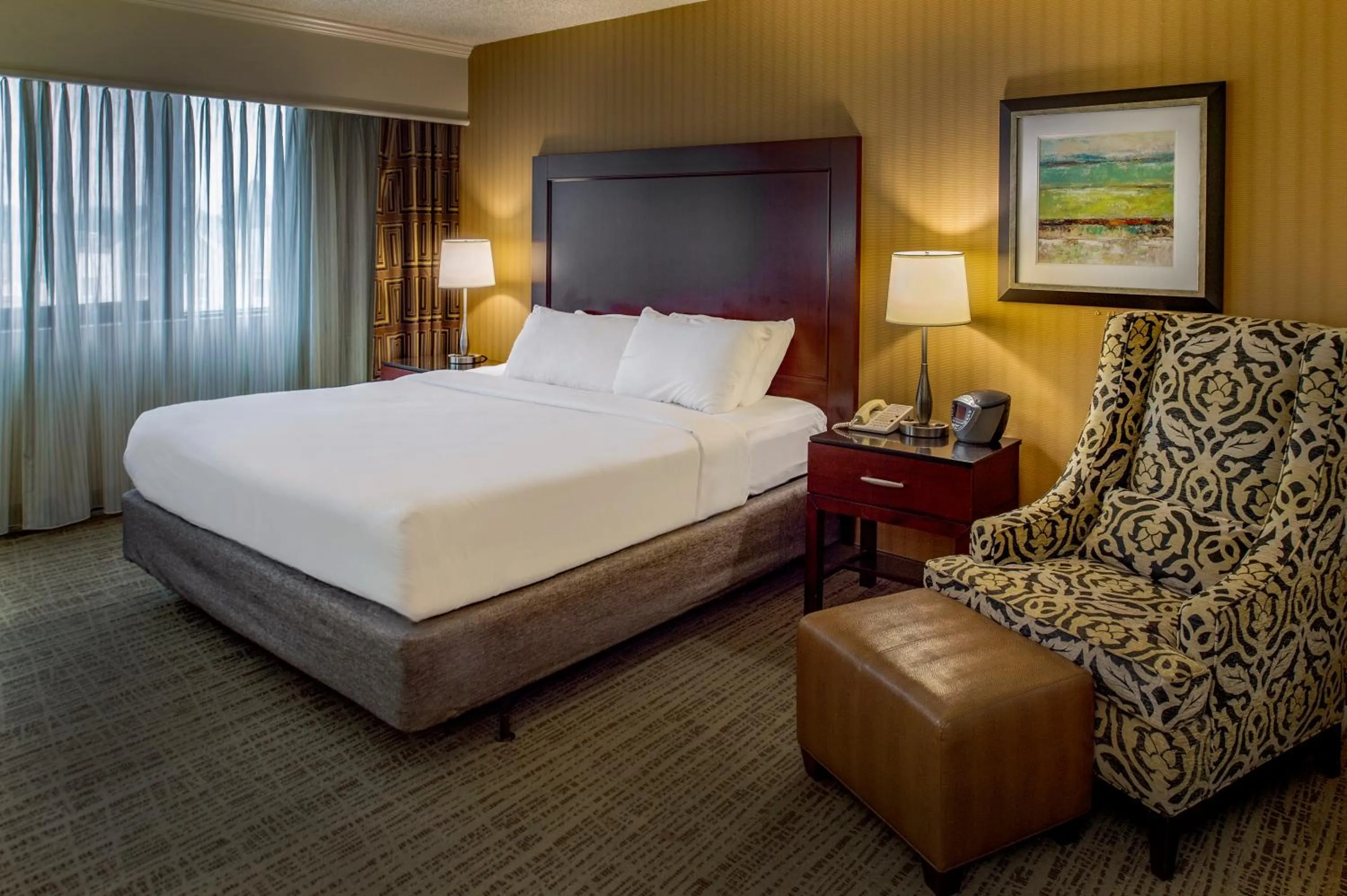 Bed in Crowne Plaza Hotel St. Louis Airport by IHG