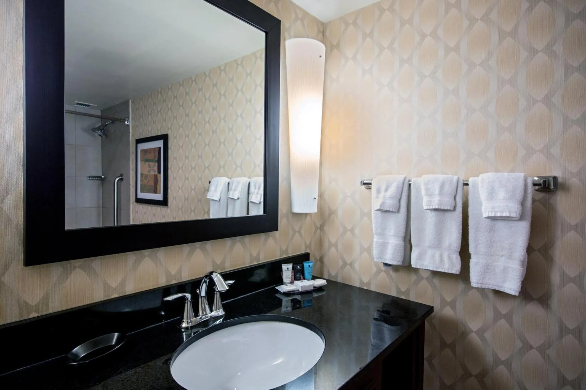 Bathroom in Crowne Plaza Hotel St. Louis Airport by IHG