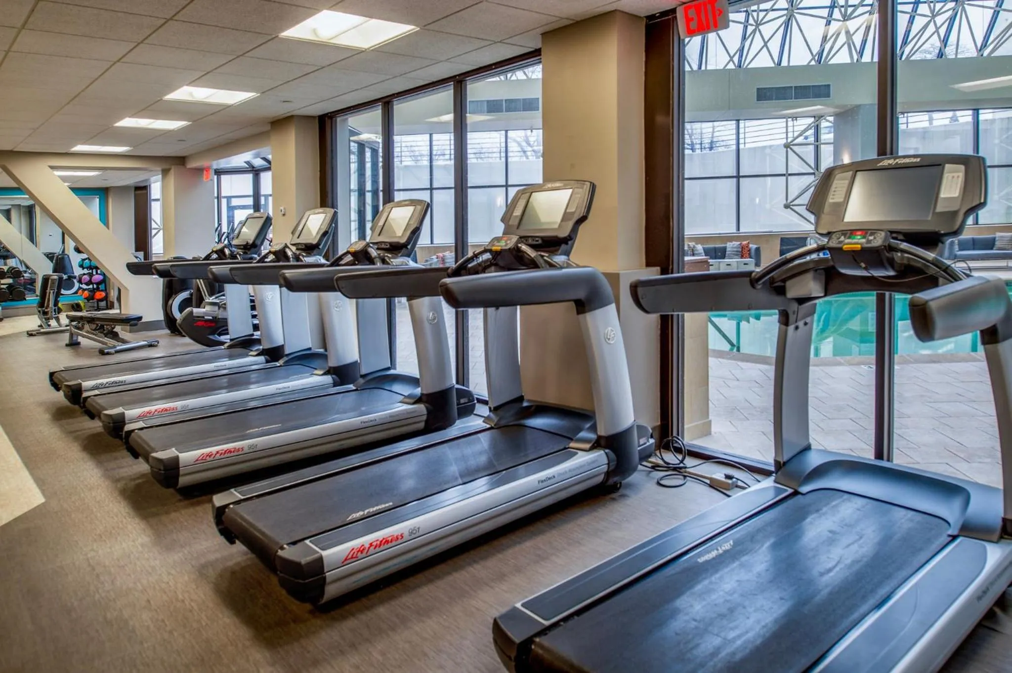 Fitness centre/facilities in Crowne Plaza Hotel St. Louis Airport by IHG