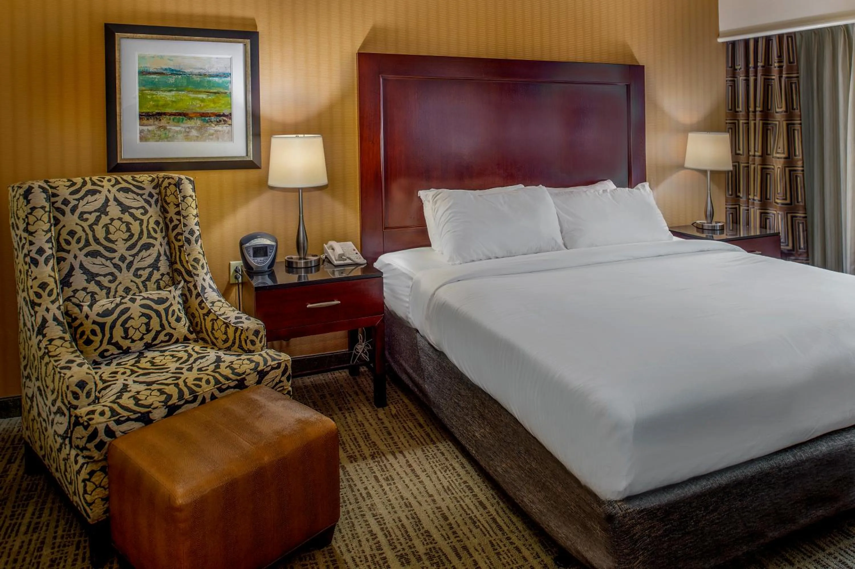 Bed in Crowne Plaza Hotel St. Louis Airport by IHG