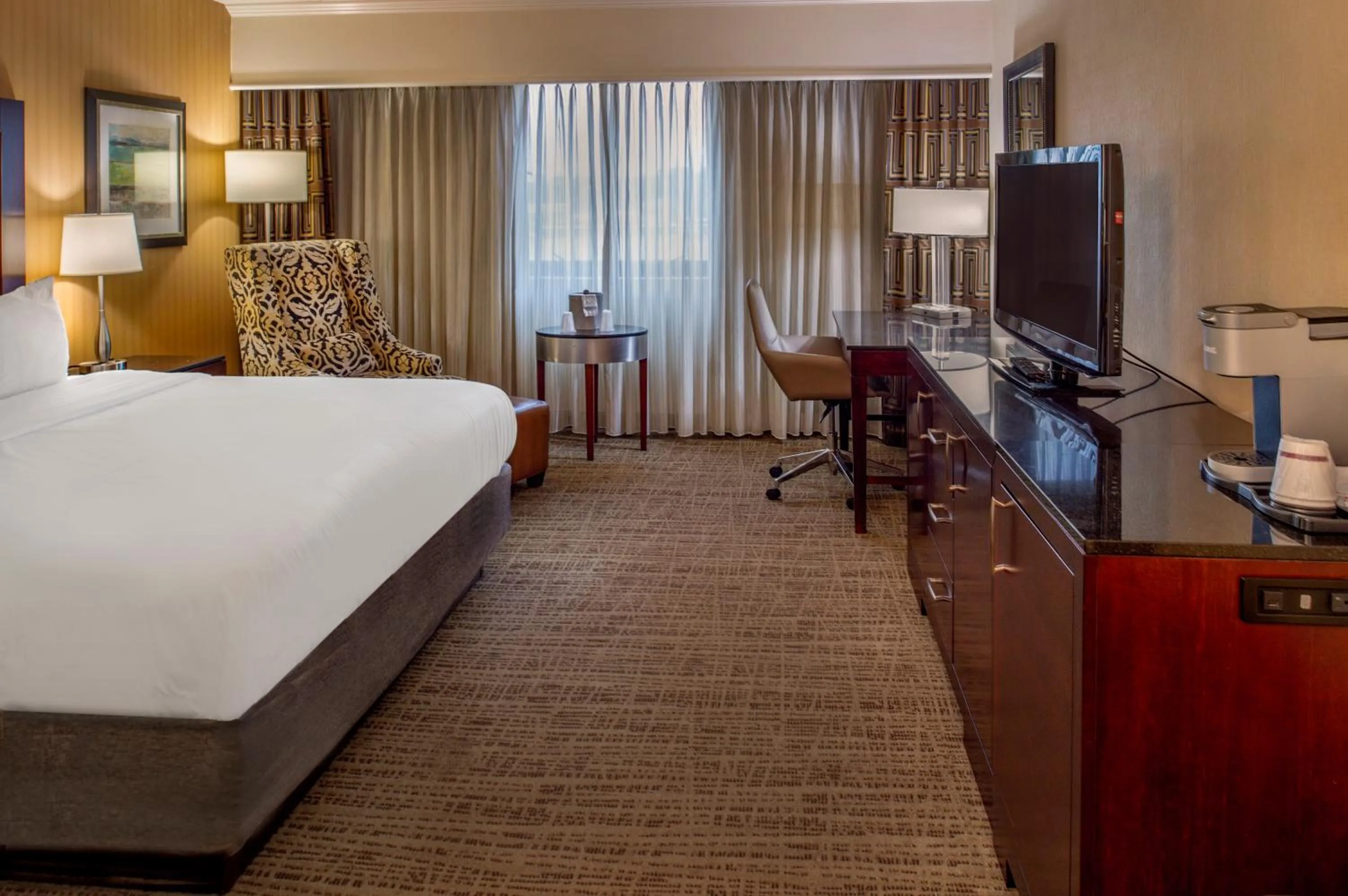 Bed in Crowne Plaza Hotel St. Louis Airport by IHG