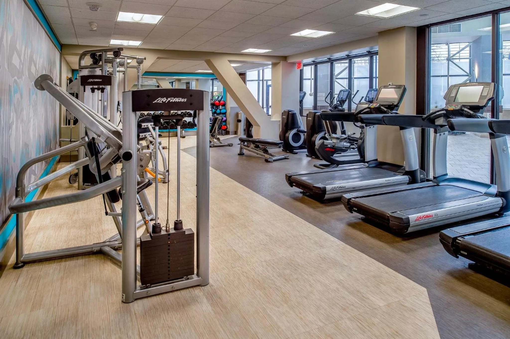 Fitness centre/facilities in Crowne Plaza Hotel St. Louis Airport by IHG