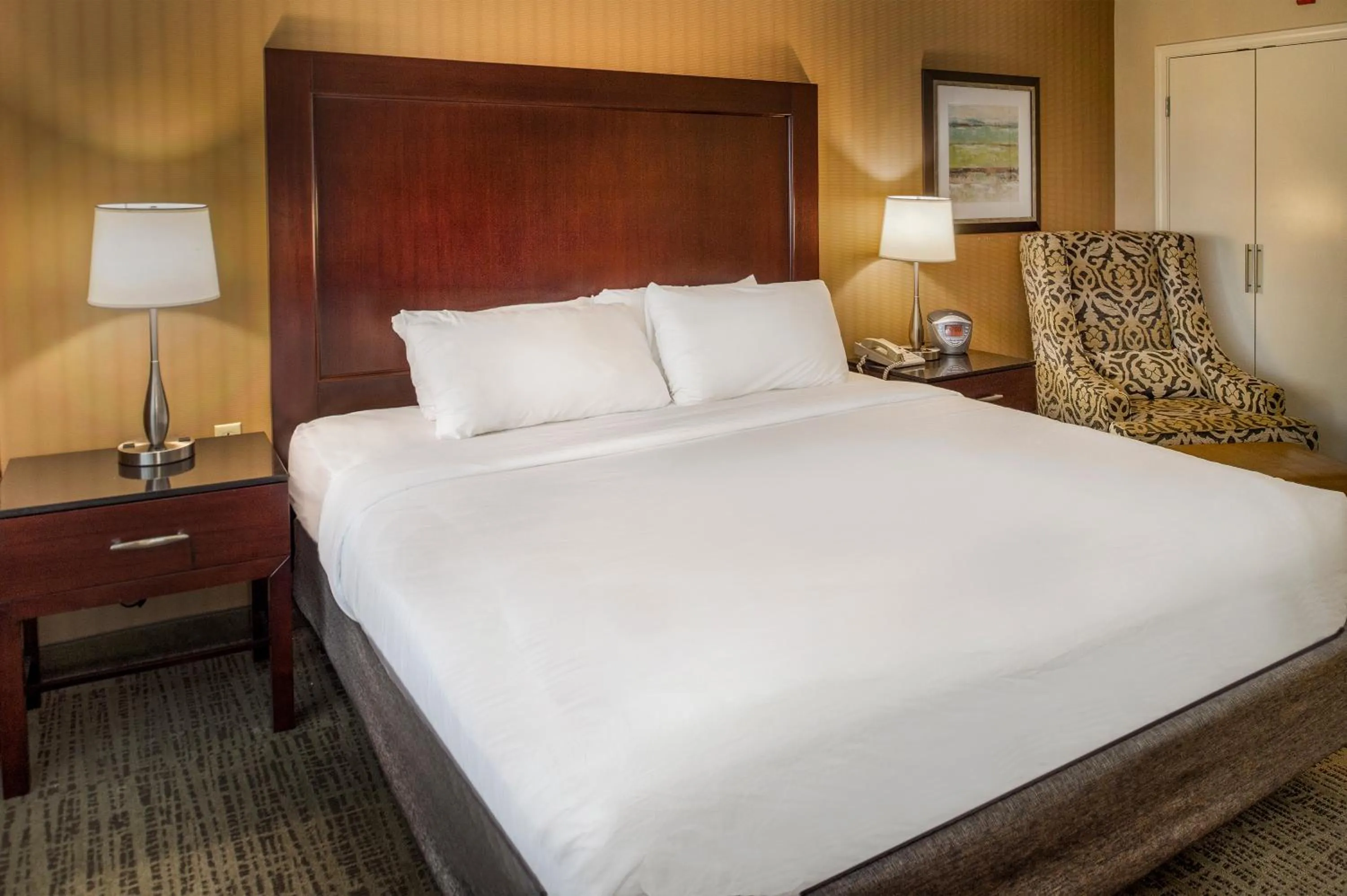 Bed in Crowne Plaza Hotel St. Louis Airport by IHG