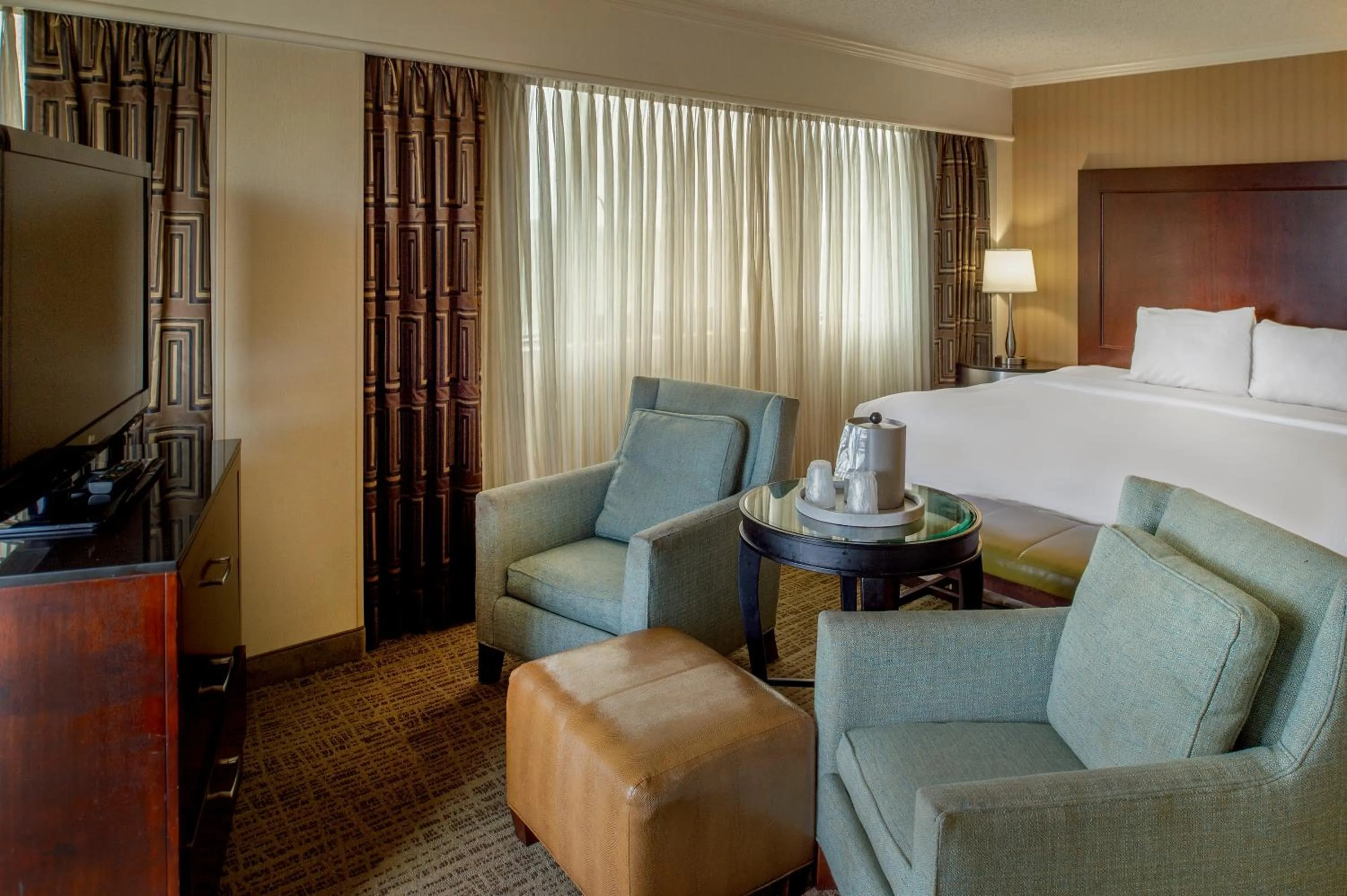 Bed in Crowne Plaza Hotel St. Louis Airport by IHG