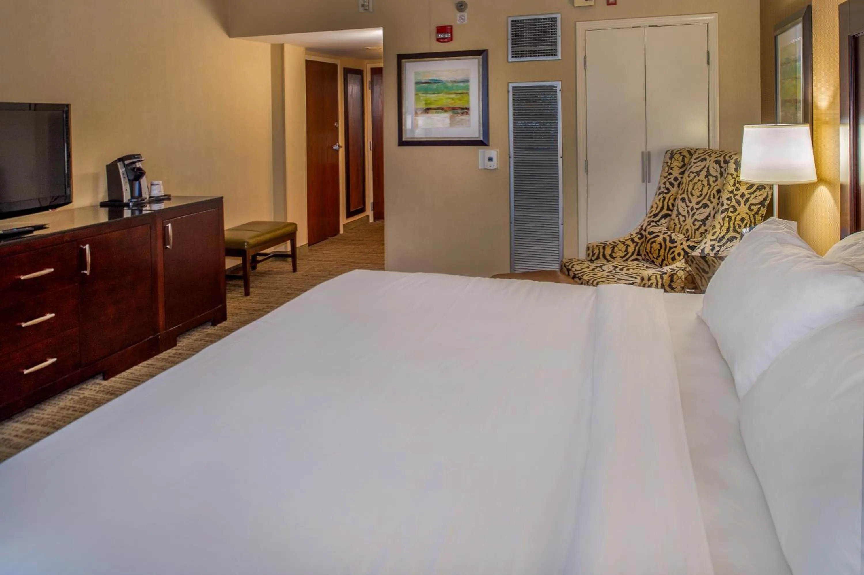 Bed in Crowne Plaza Hotel St. Louis Airport by IHG