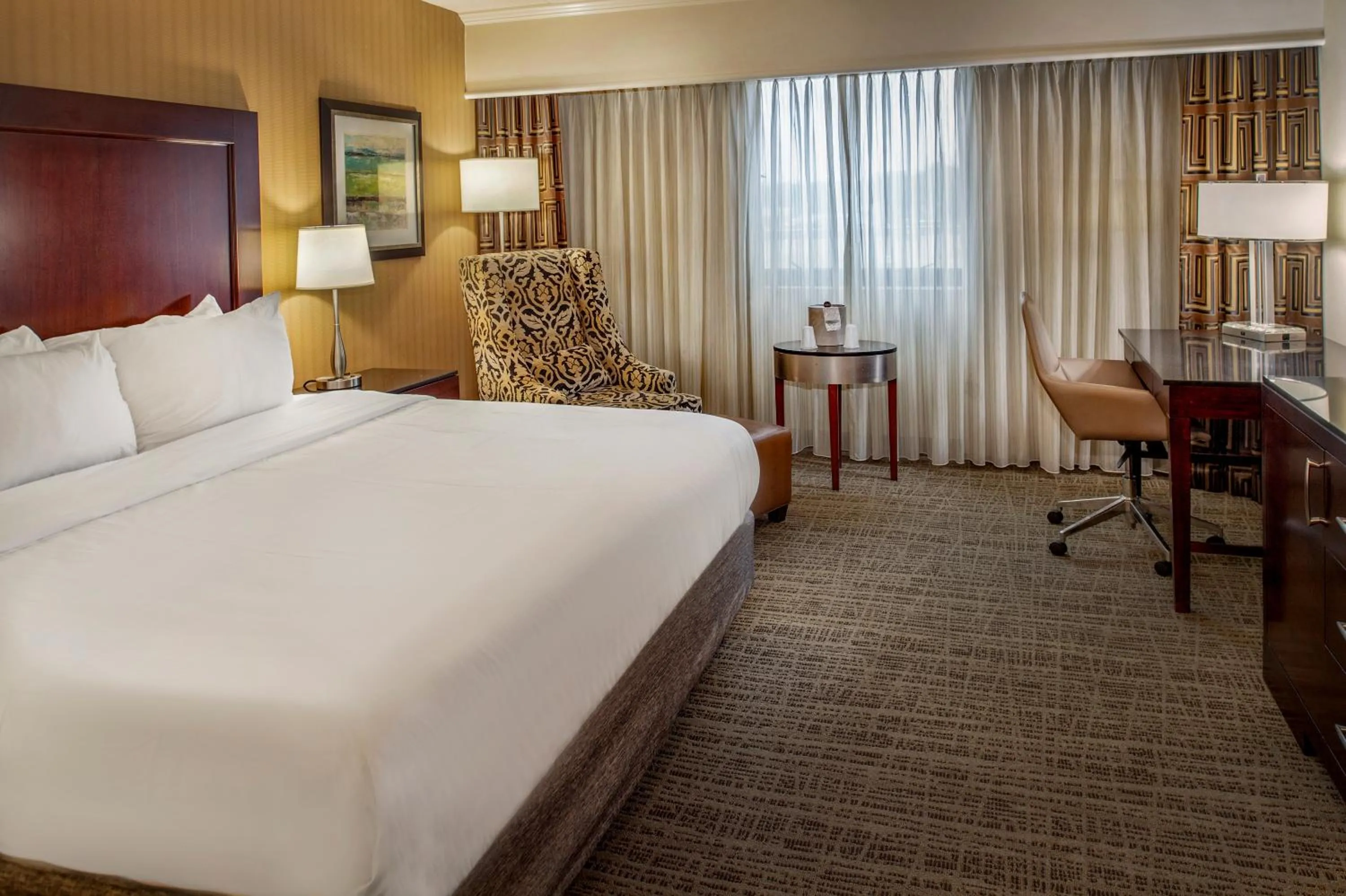 Bed in Crowne Plaza Hotel St. Louis Airport by IHG