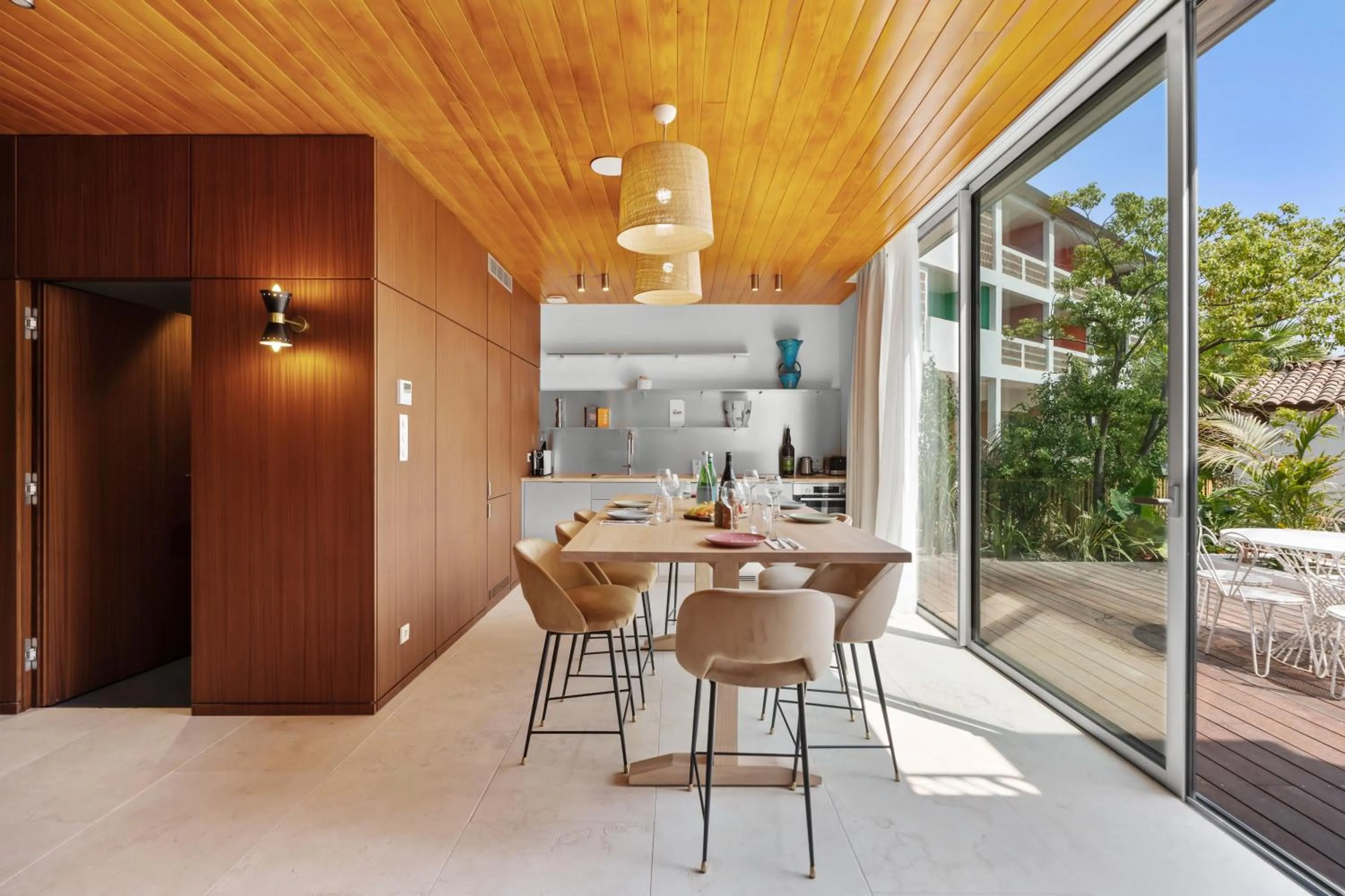 Kitchen or kitchenette in Hotel Casarose - Cannes Mandelieu