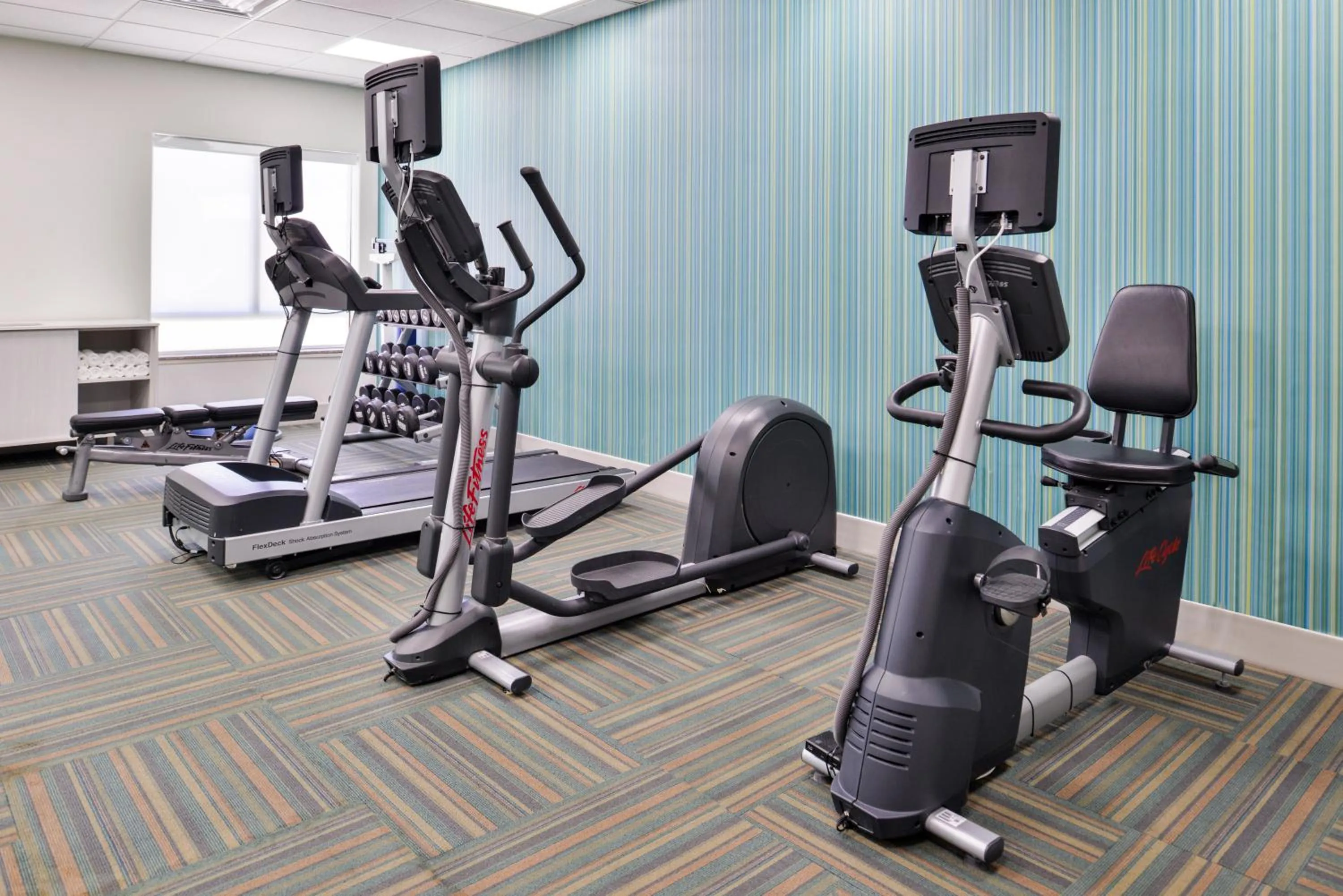 Fitness centre/facilities in Holiday Inn Express Hotel & Suites San Antonio NW-Medical Area by IHG