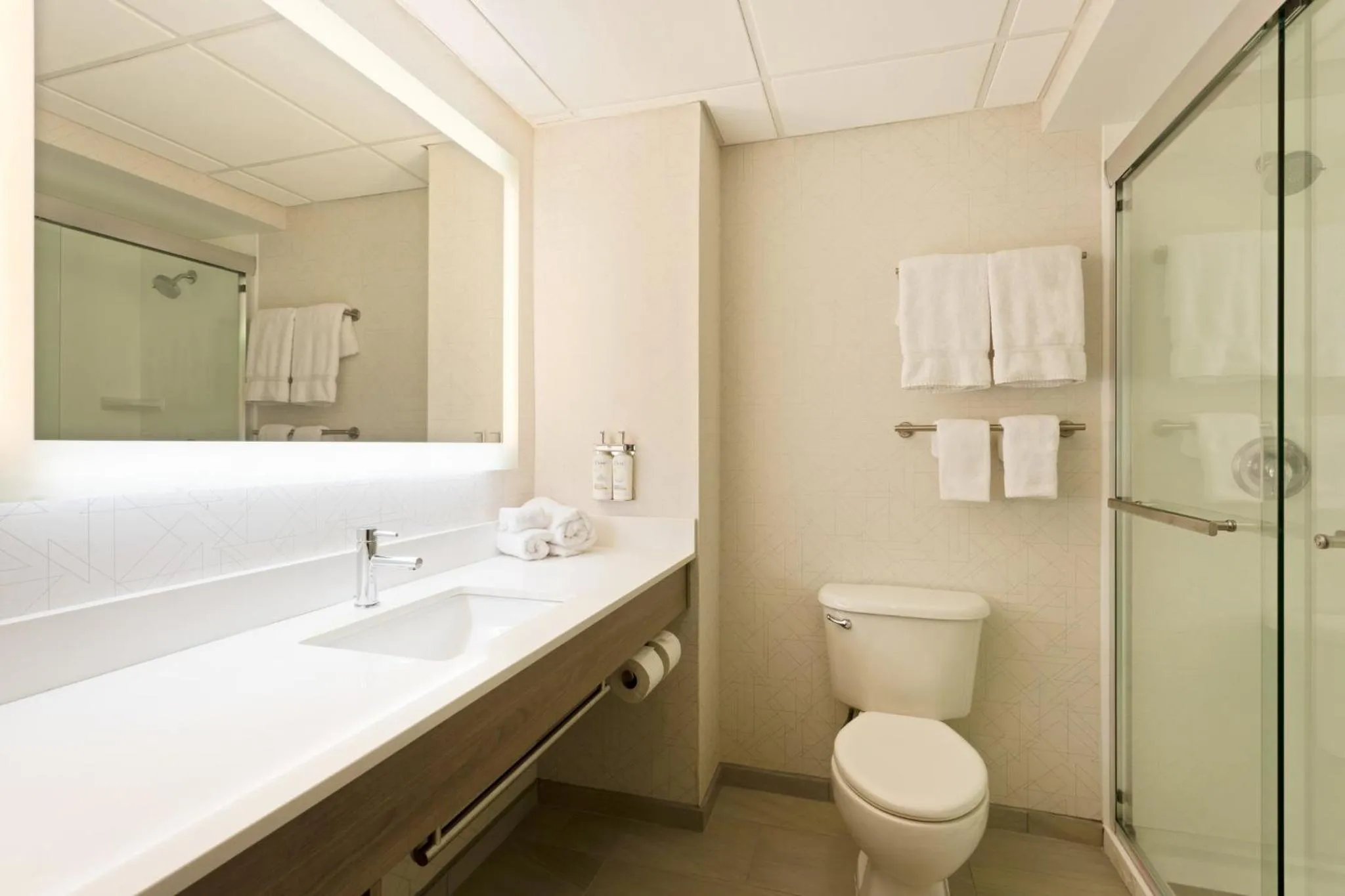 Bathroom in Holiday Inn Express Hauppauge-Long Island by IHG