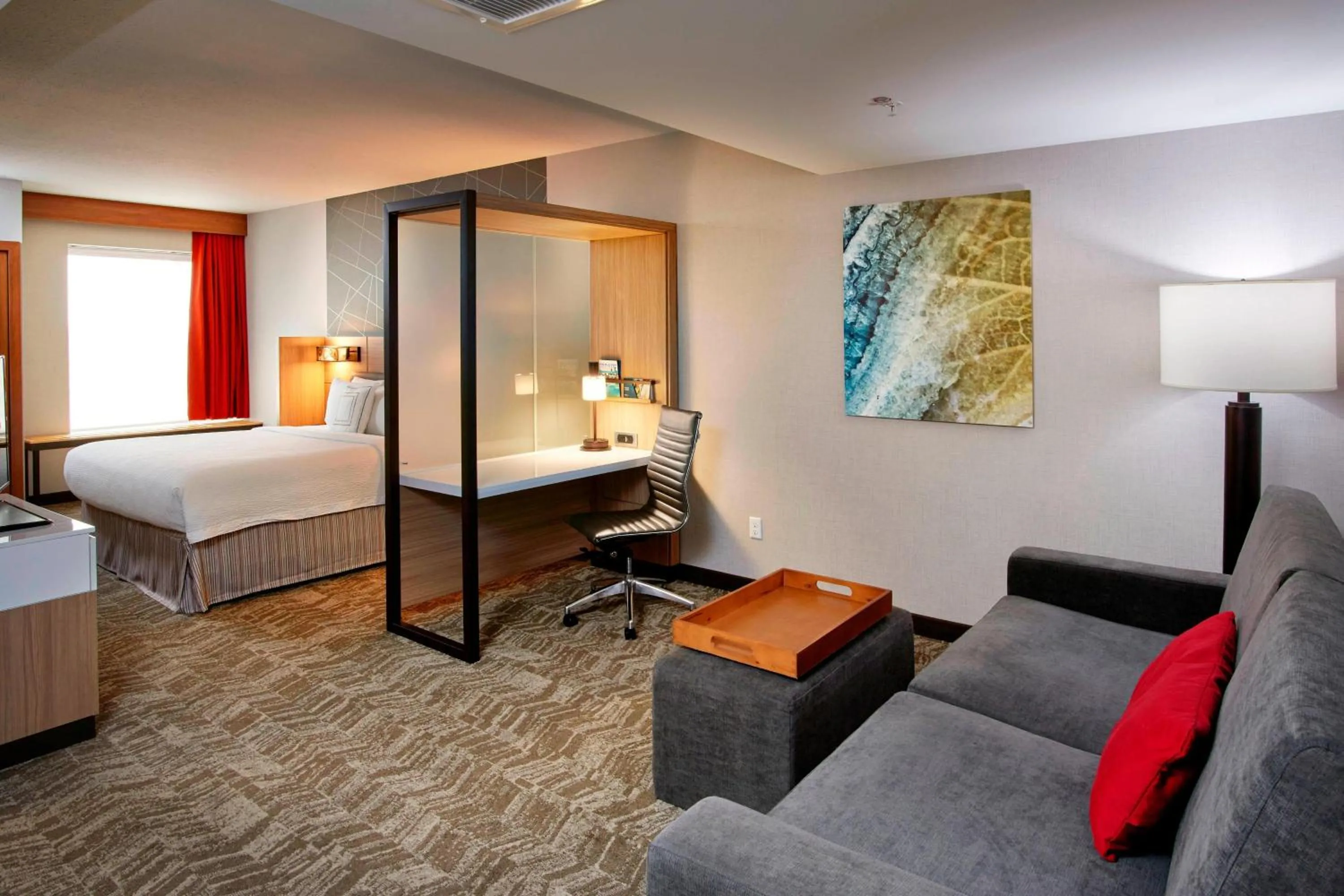 Bedroom, Bed in SpringHill Suites by Marriott Dayton Beavercreek