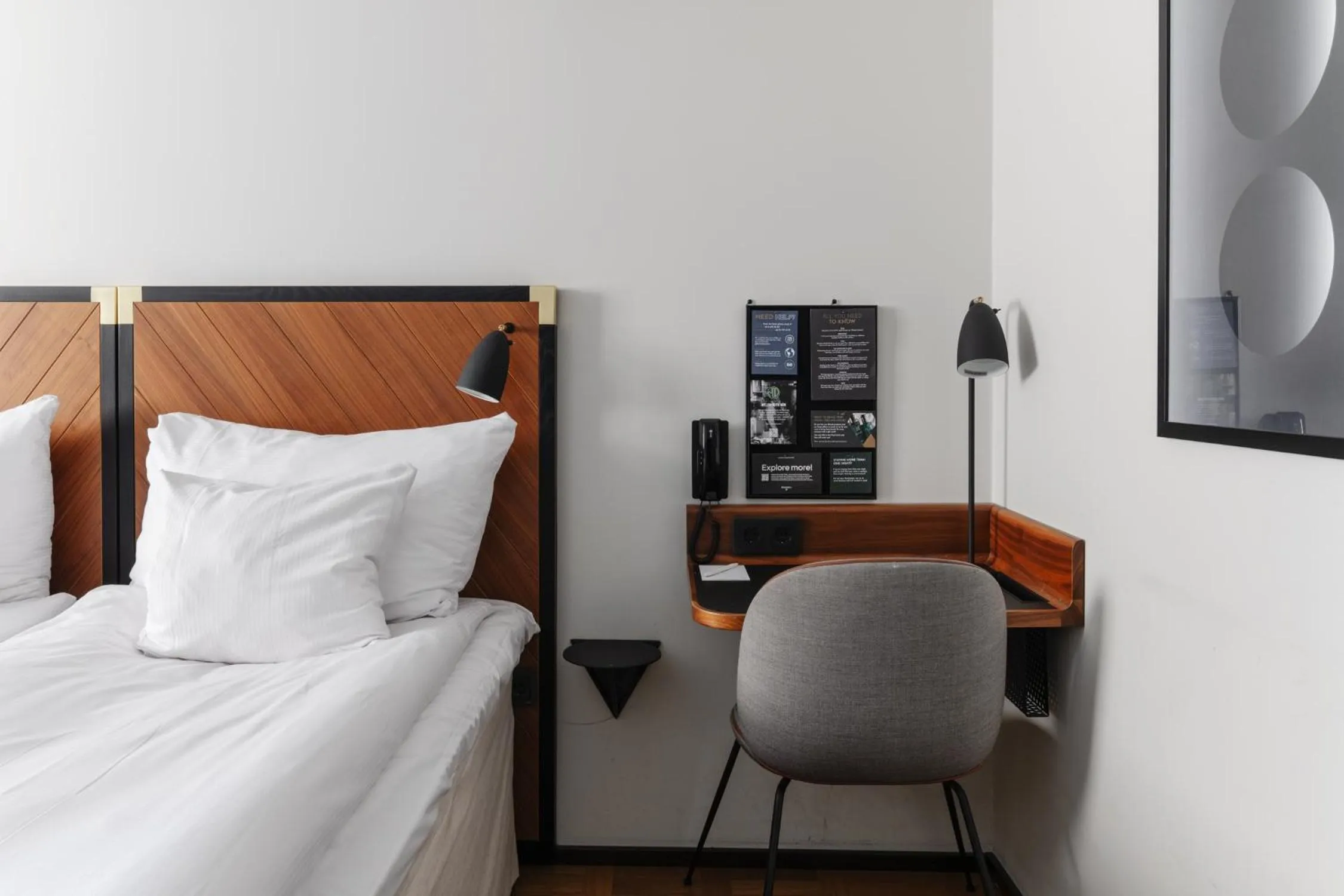 Bed in Clarion Hotel Amaranten