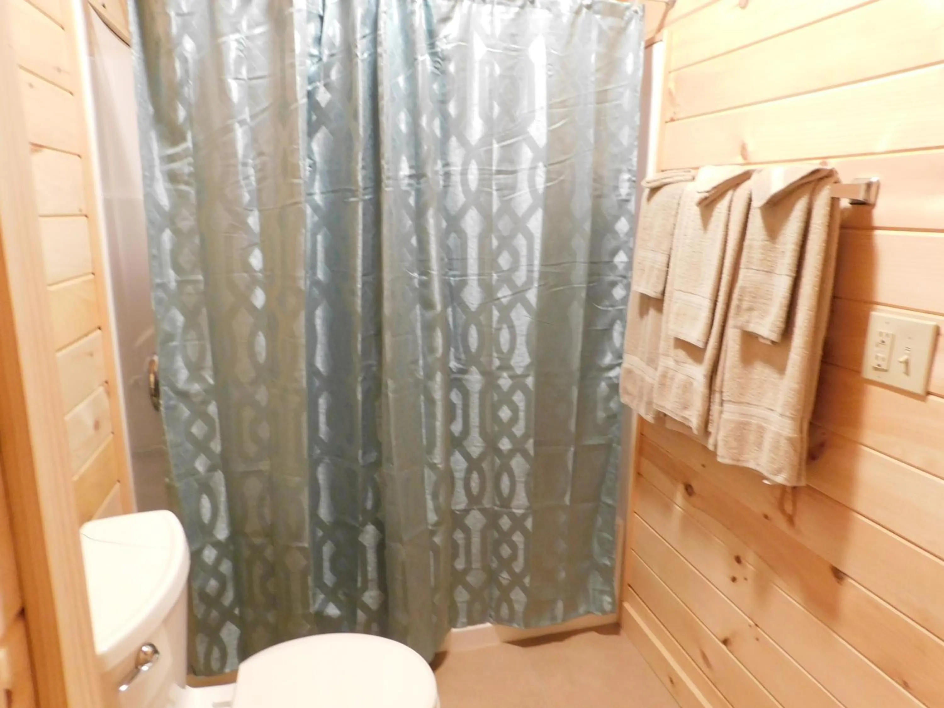 Shower in Olympian Resort Motel