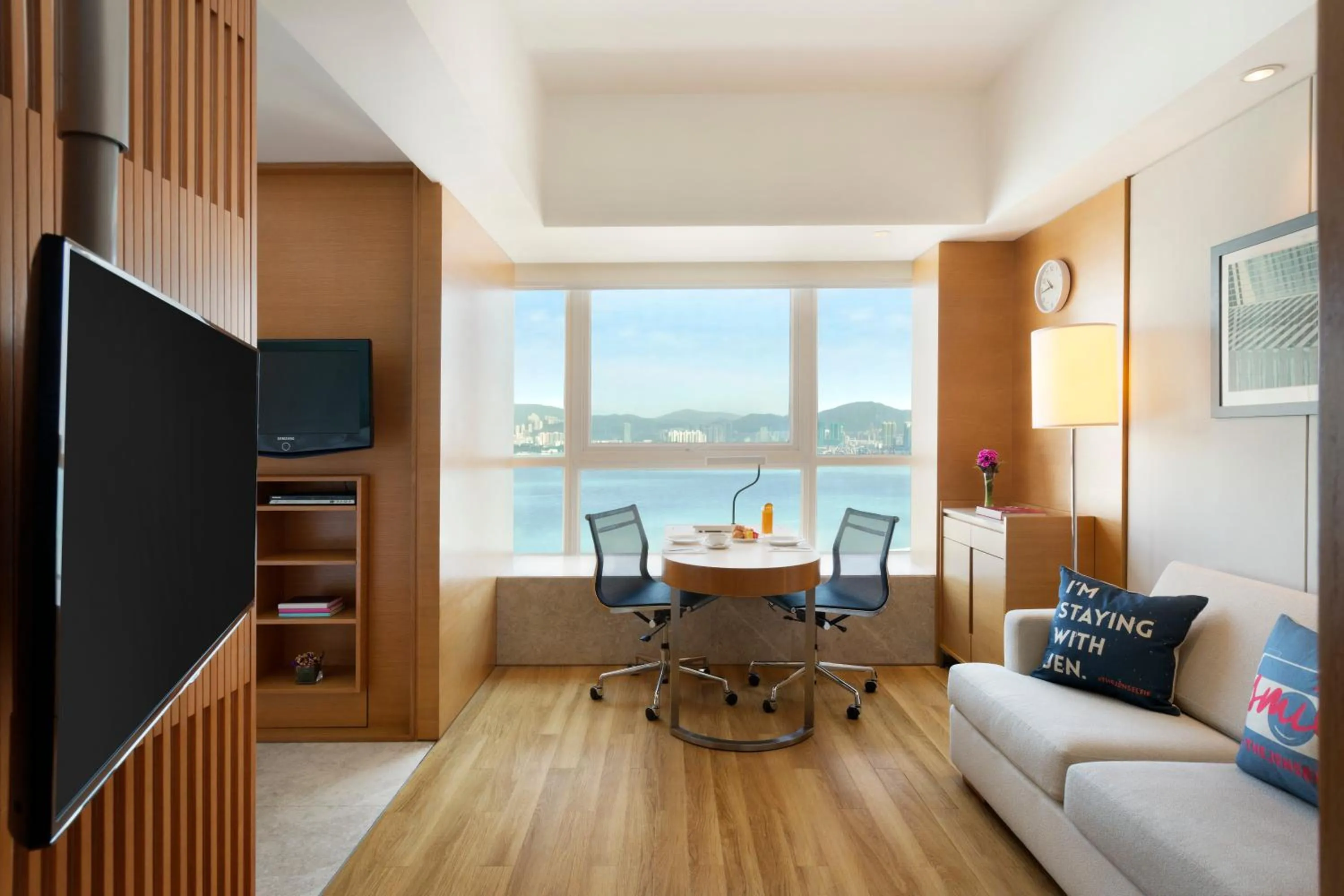 Seating area in Jen Hong Kong by Shangri-La