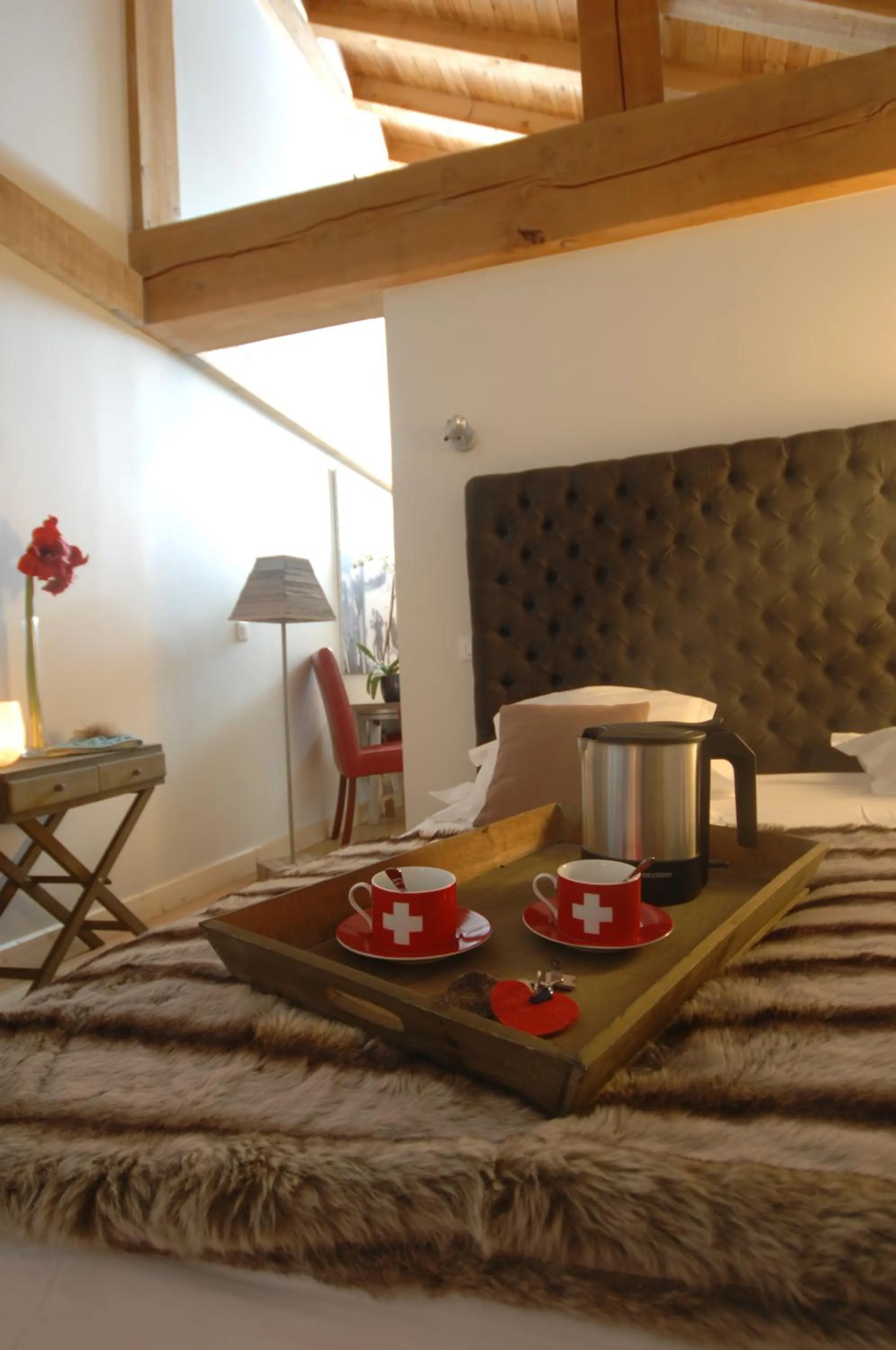 Bed in Hotel Le Monal