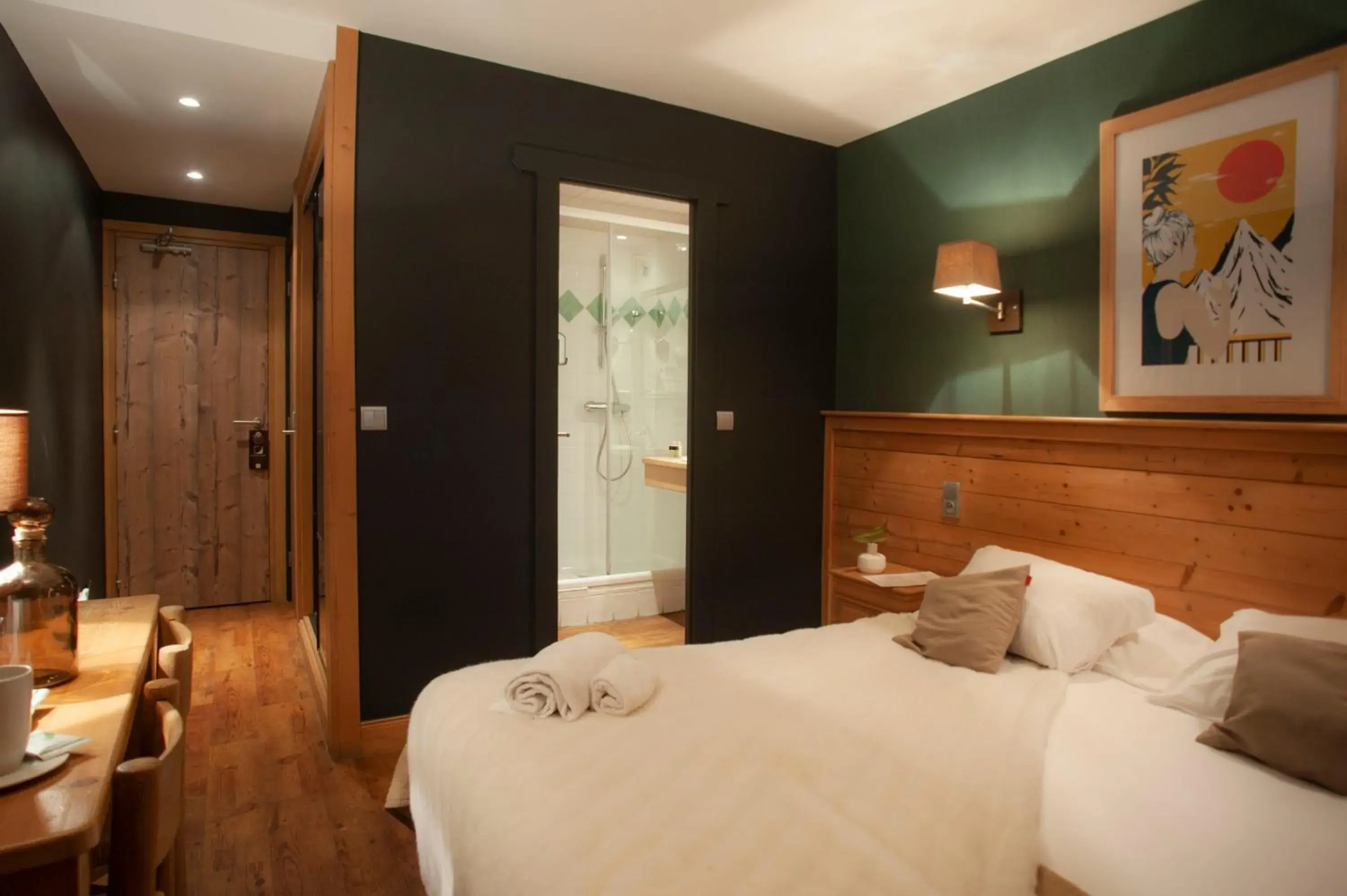 Standard Twin Room in Hotel Le Monal Standard Twin Room in Hotel Le Monal