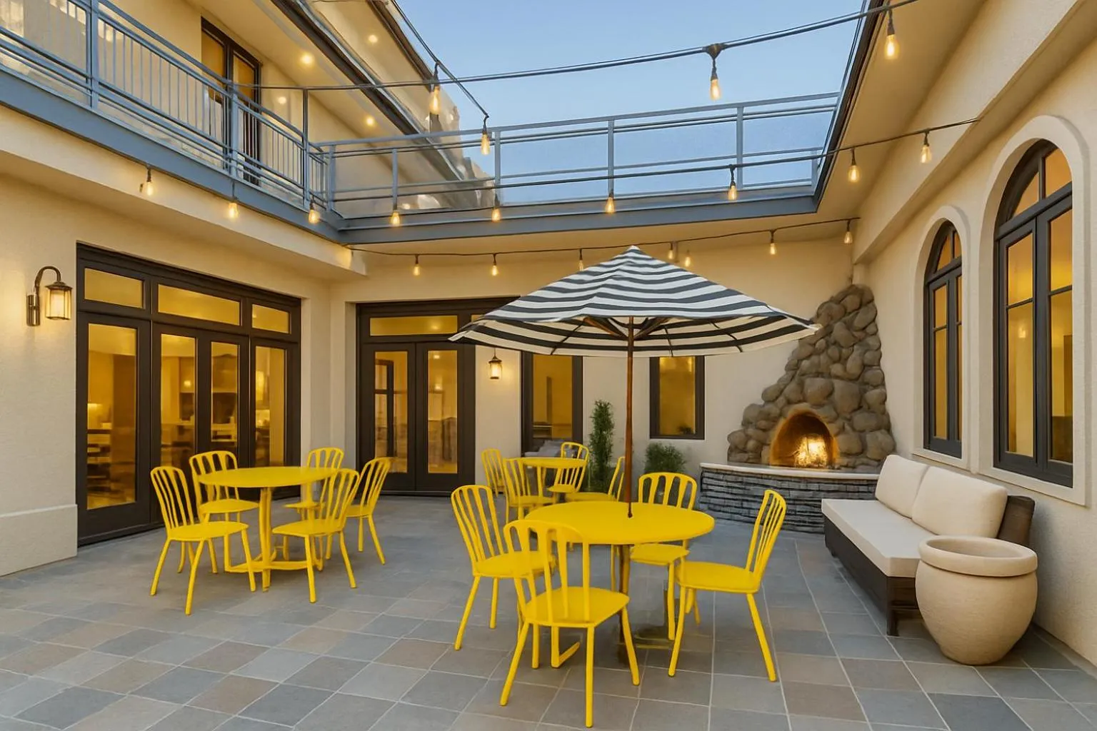 Patio in The Live Hotel