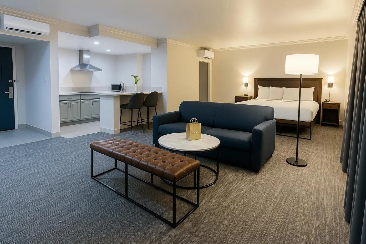 Living room, Bed in The Live Hotel