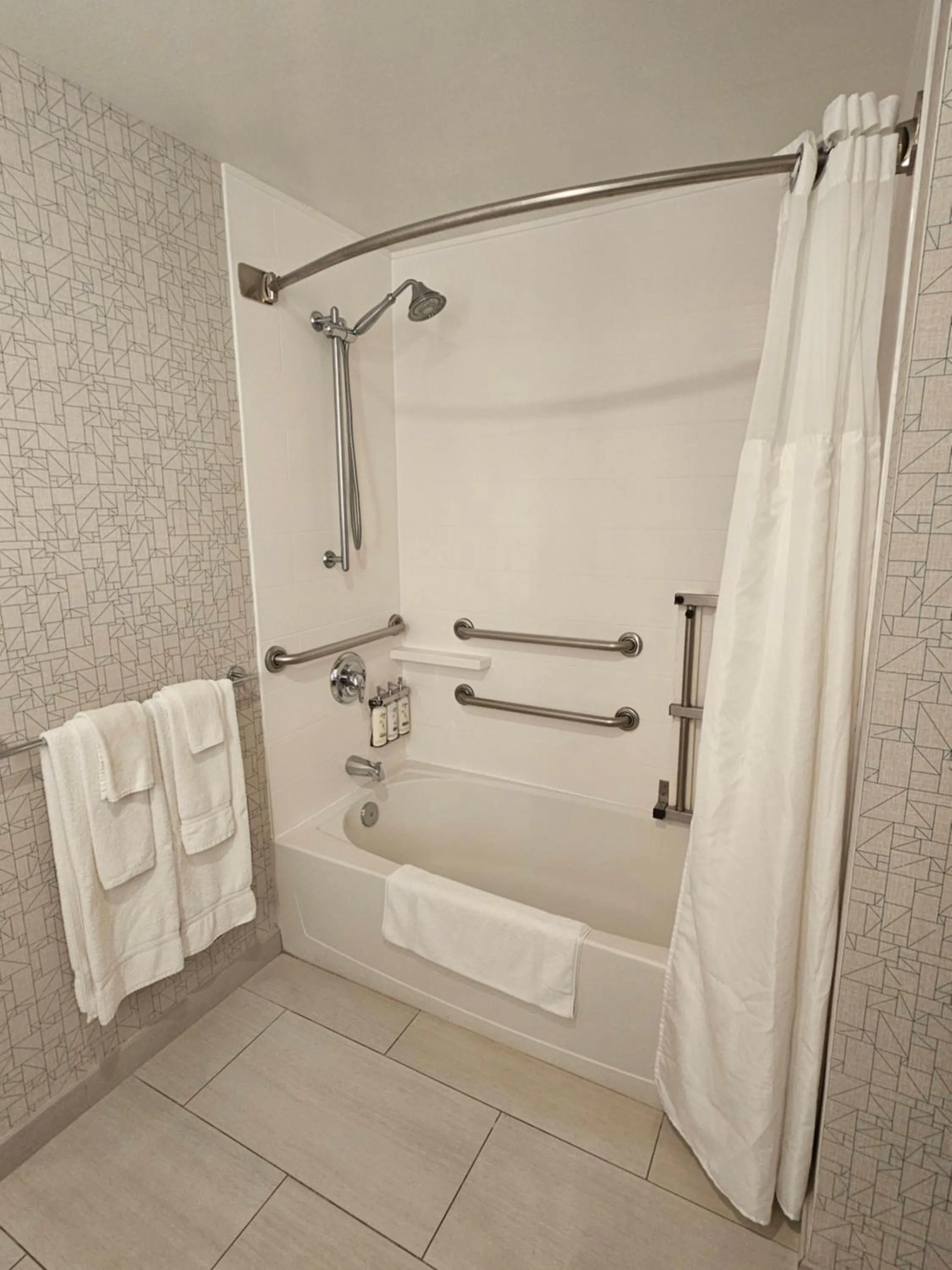 Shower in Holiday Inn Express Hotels & Suites Burlington by IHG