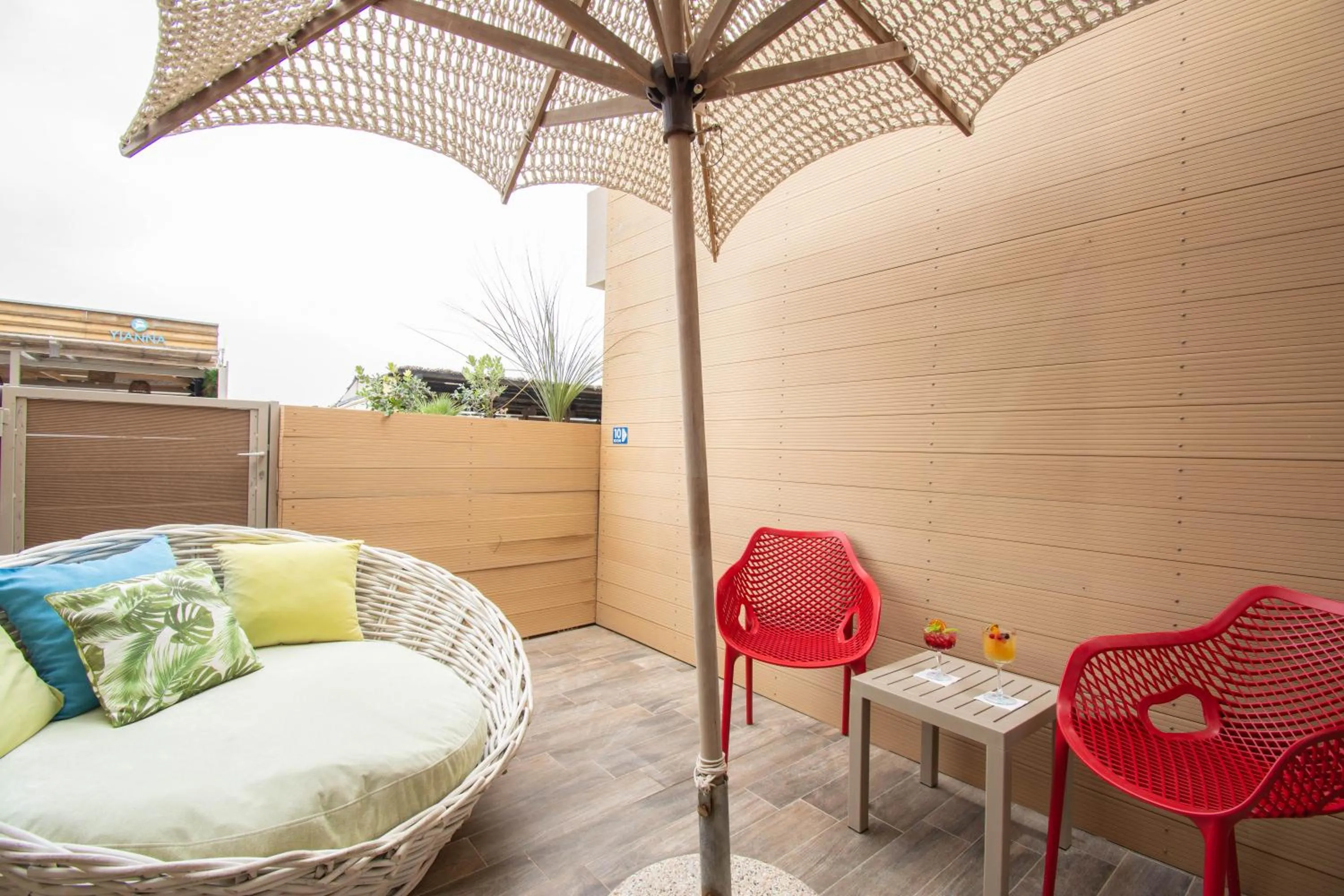 Patio in Yianna Caravel Suites "by Checkin" adults only