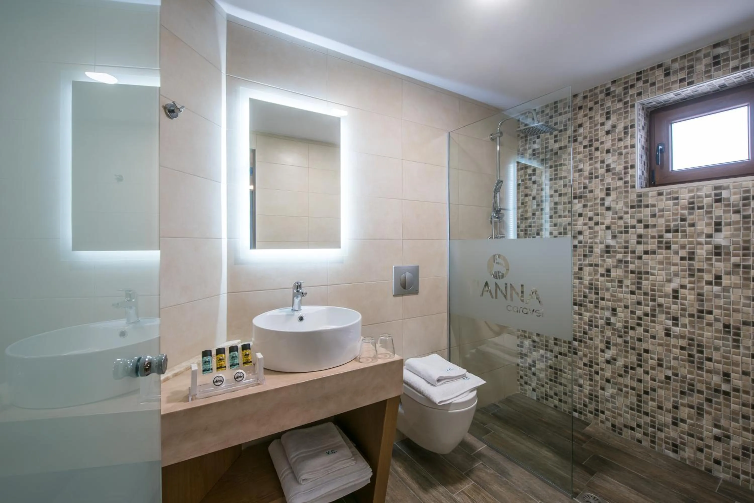 Shower in Yianna Caravel Suites "by Checkin" adults only