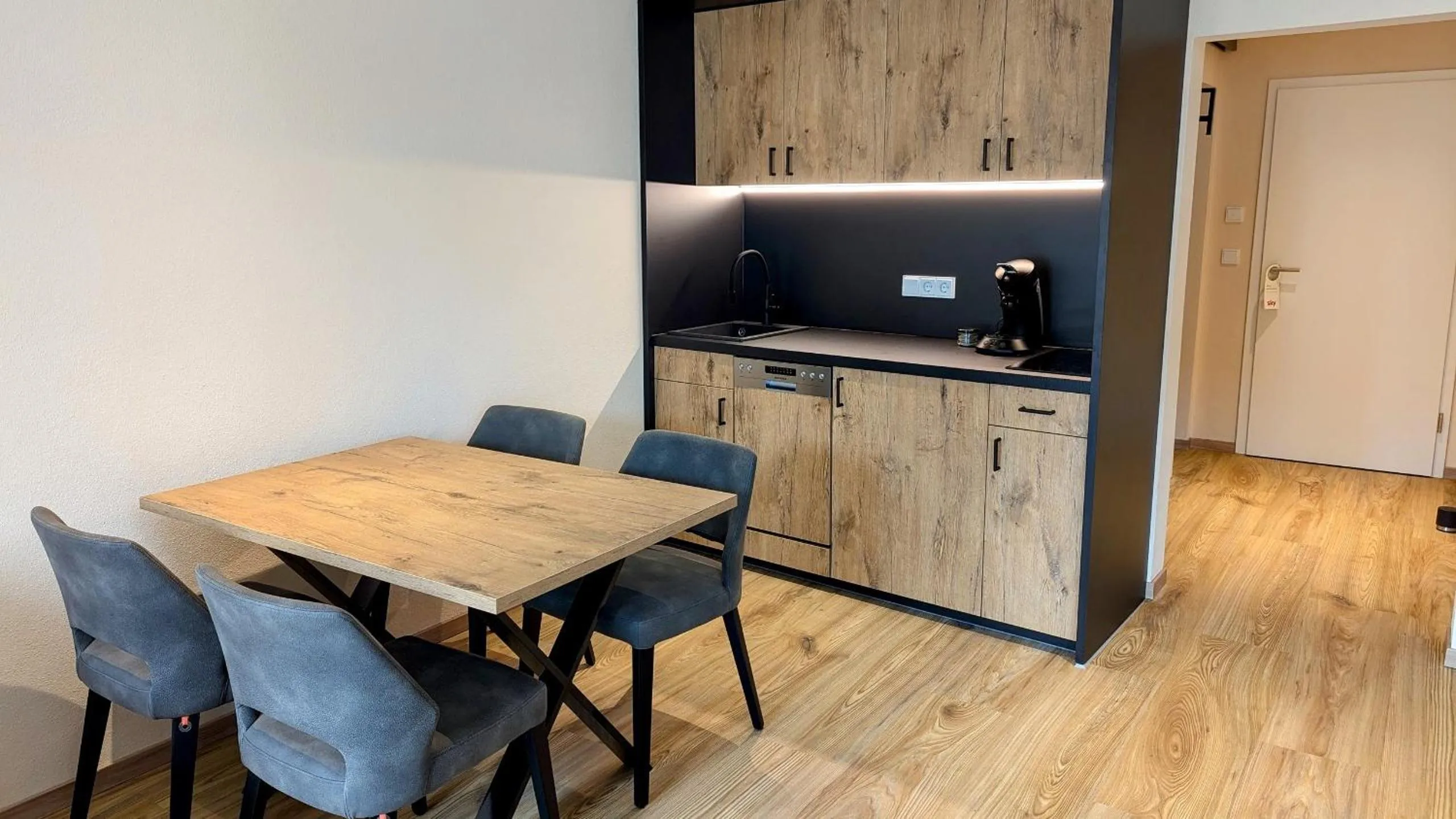 Kitchen or kitchenette in Hotel Brauerei Gasthof Höhn